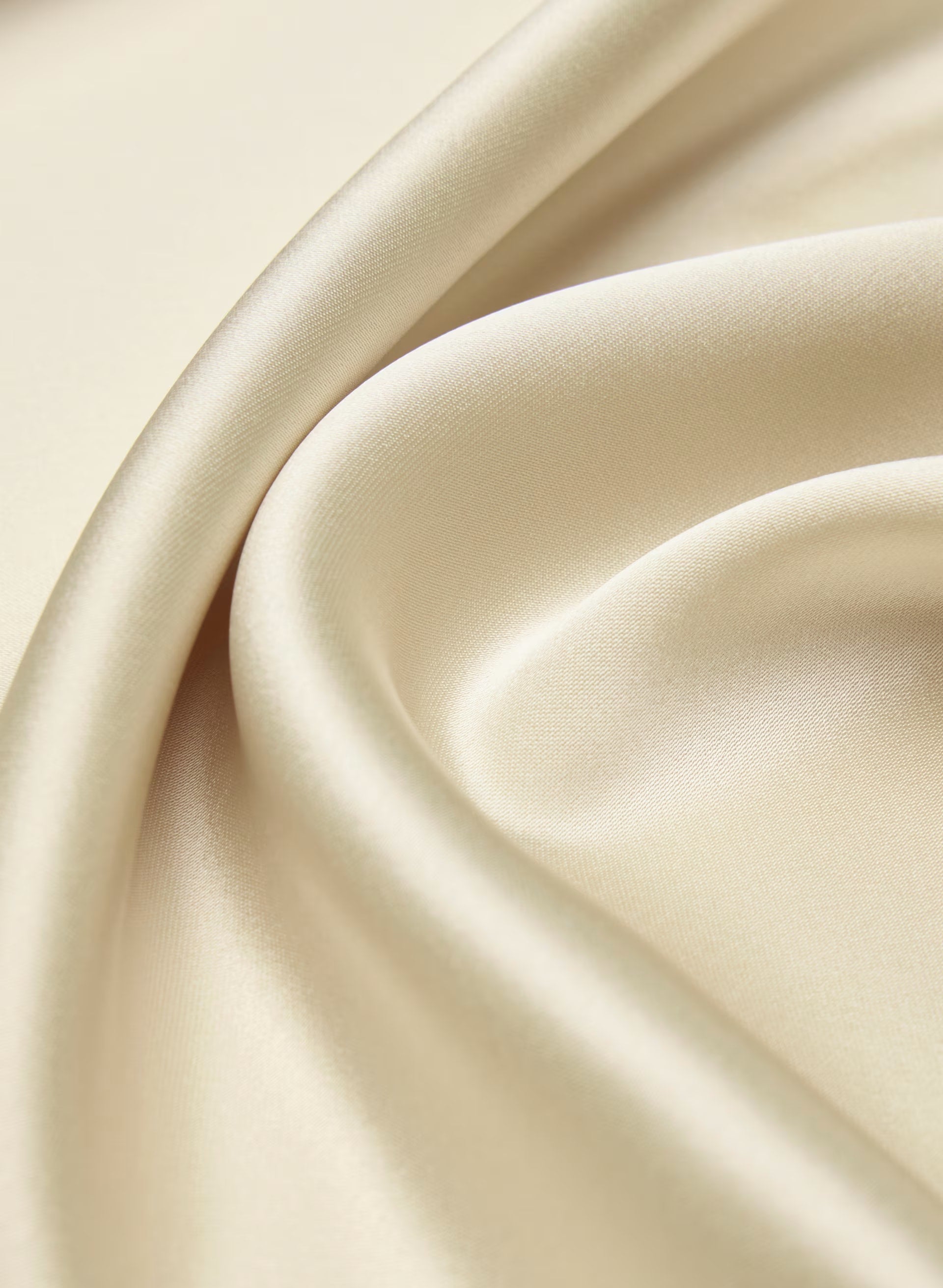 Fan Satin Dress - SEASIDE CREAM