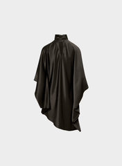Fan Satin Dress - CACAO NIB BROWN