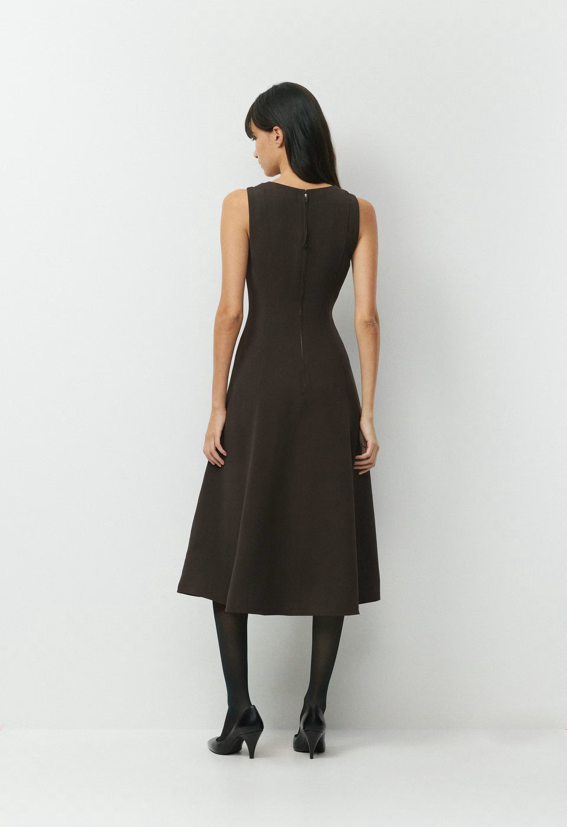 Leiden Dress - Crepette™ - CACAO NIB BROWN