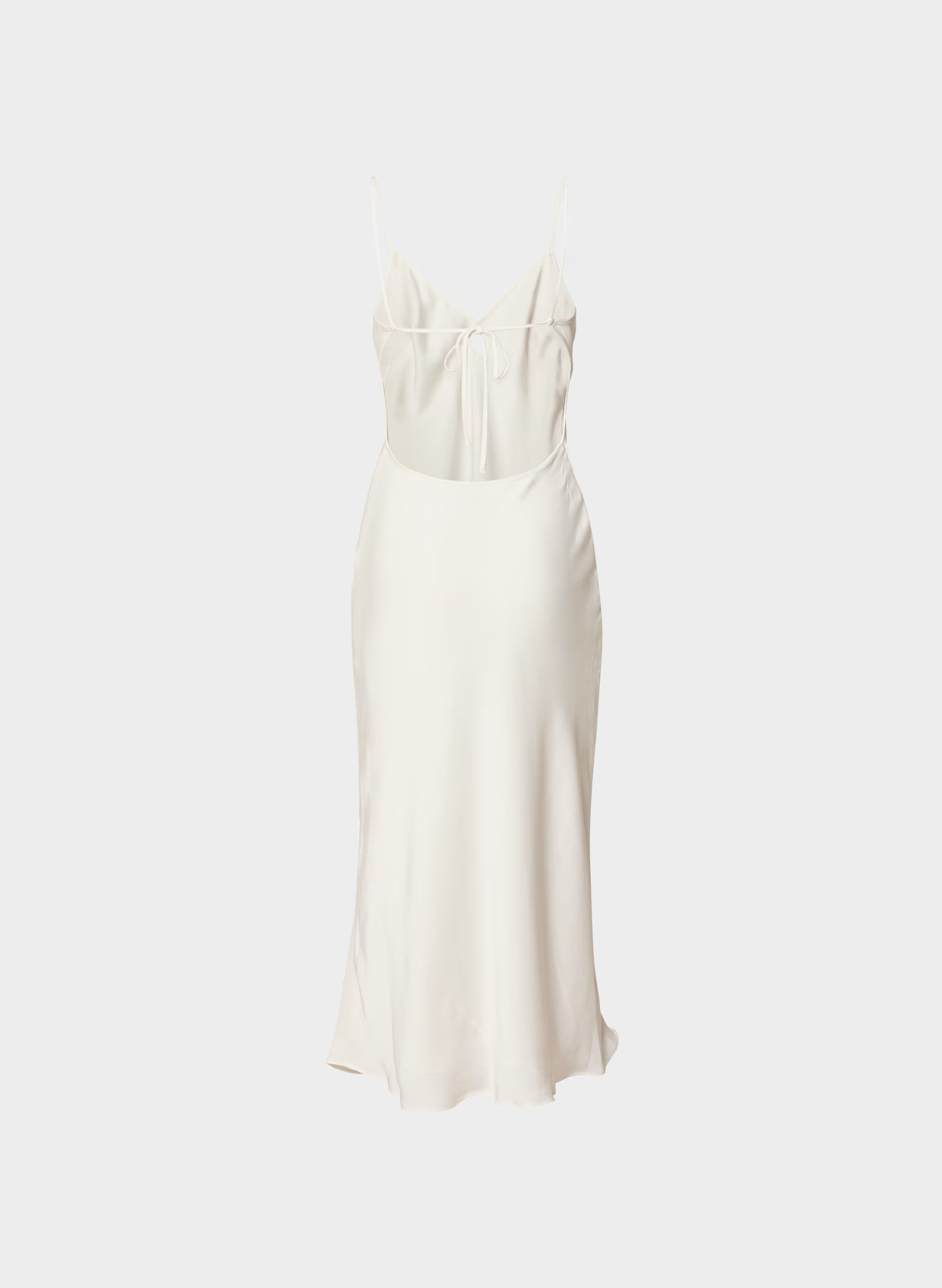 Duskfall Satin Dress - LIGHT BIRCH