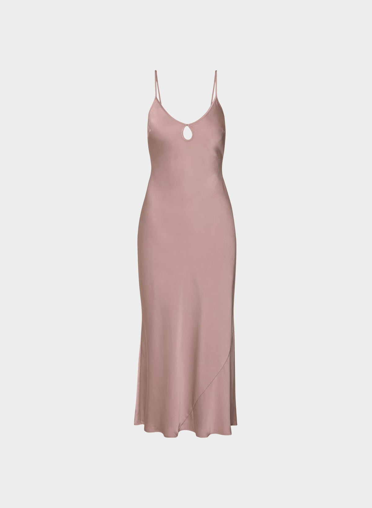 Duskfall Satin Dress - DUSTY MAUVE