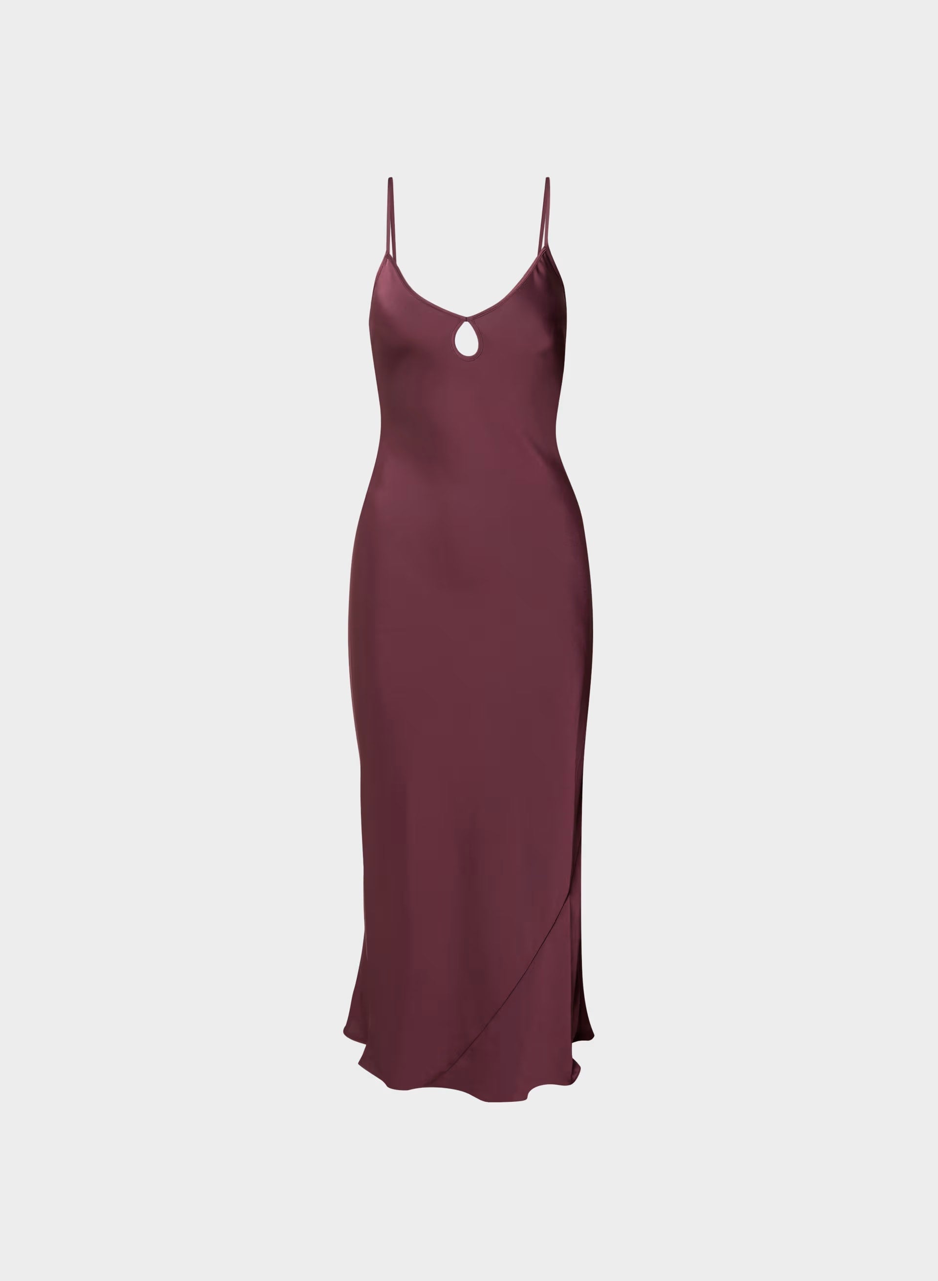 Duskfall Satin Dress - GALA PLUM