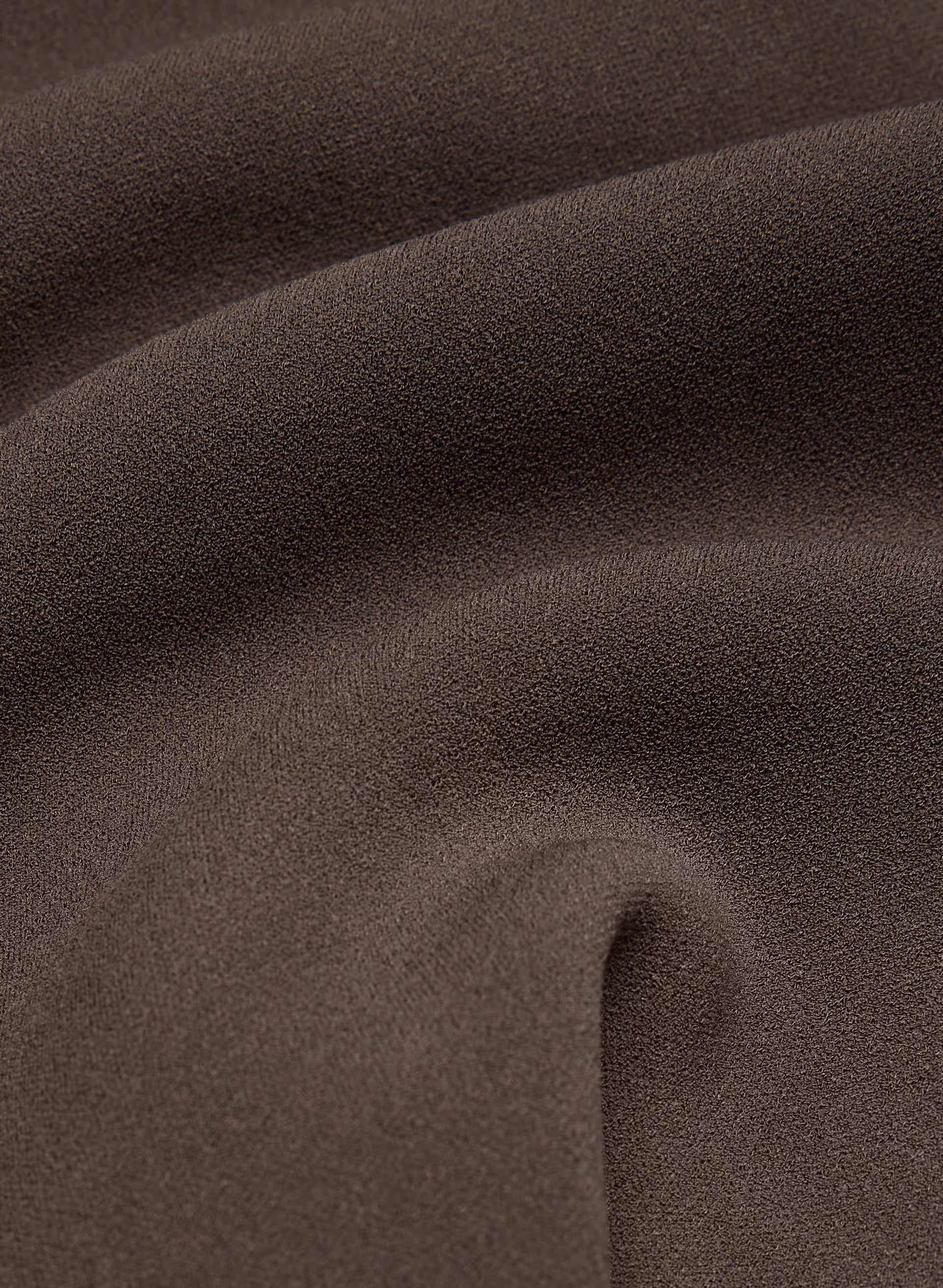 FigureKnit™ Priestly Dress - RICH MOCHA BROWN