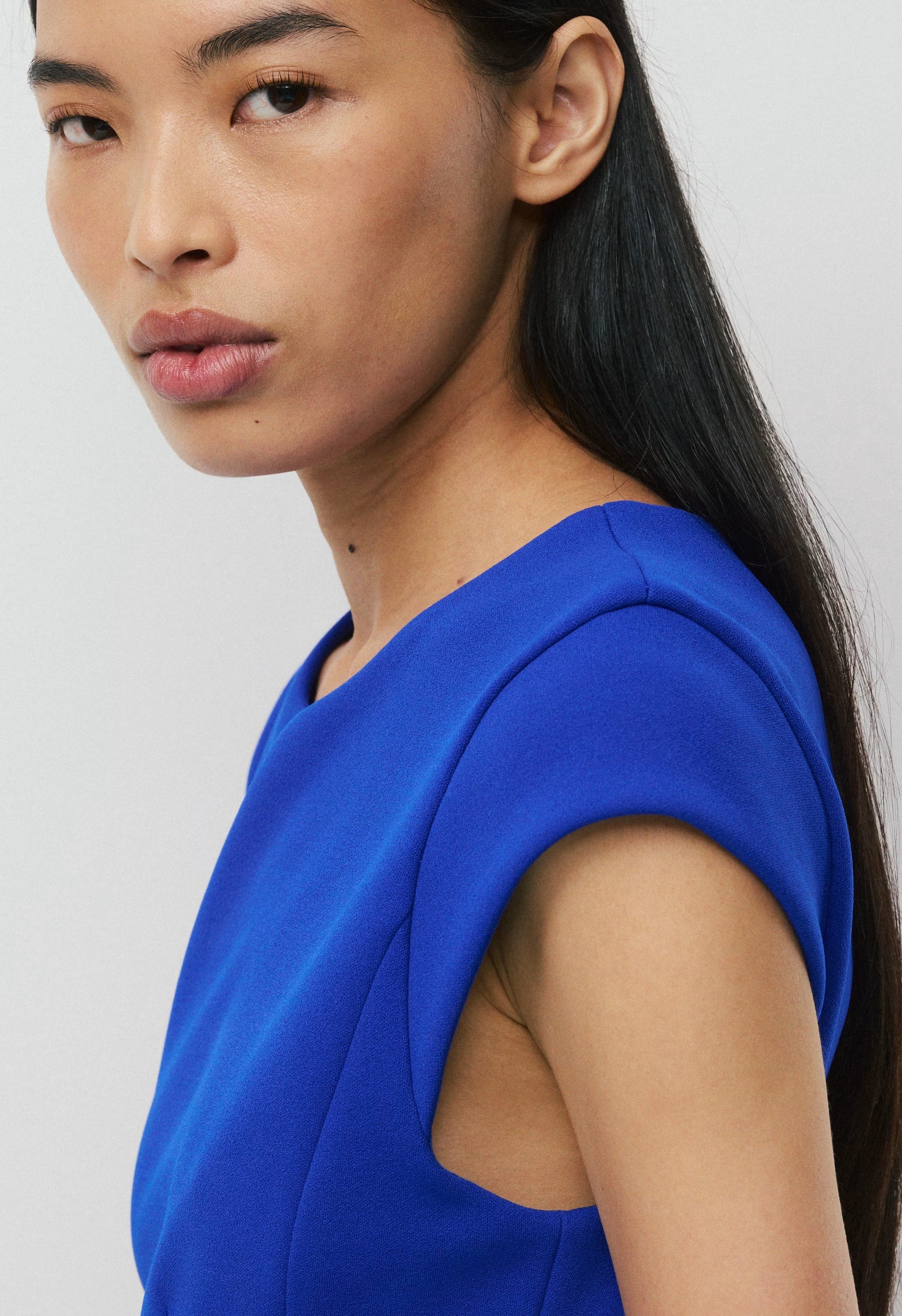 FigureKnit™ Priestly Dress - ABLAZE BLUE
