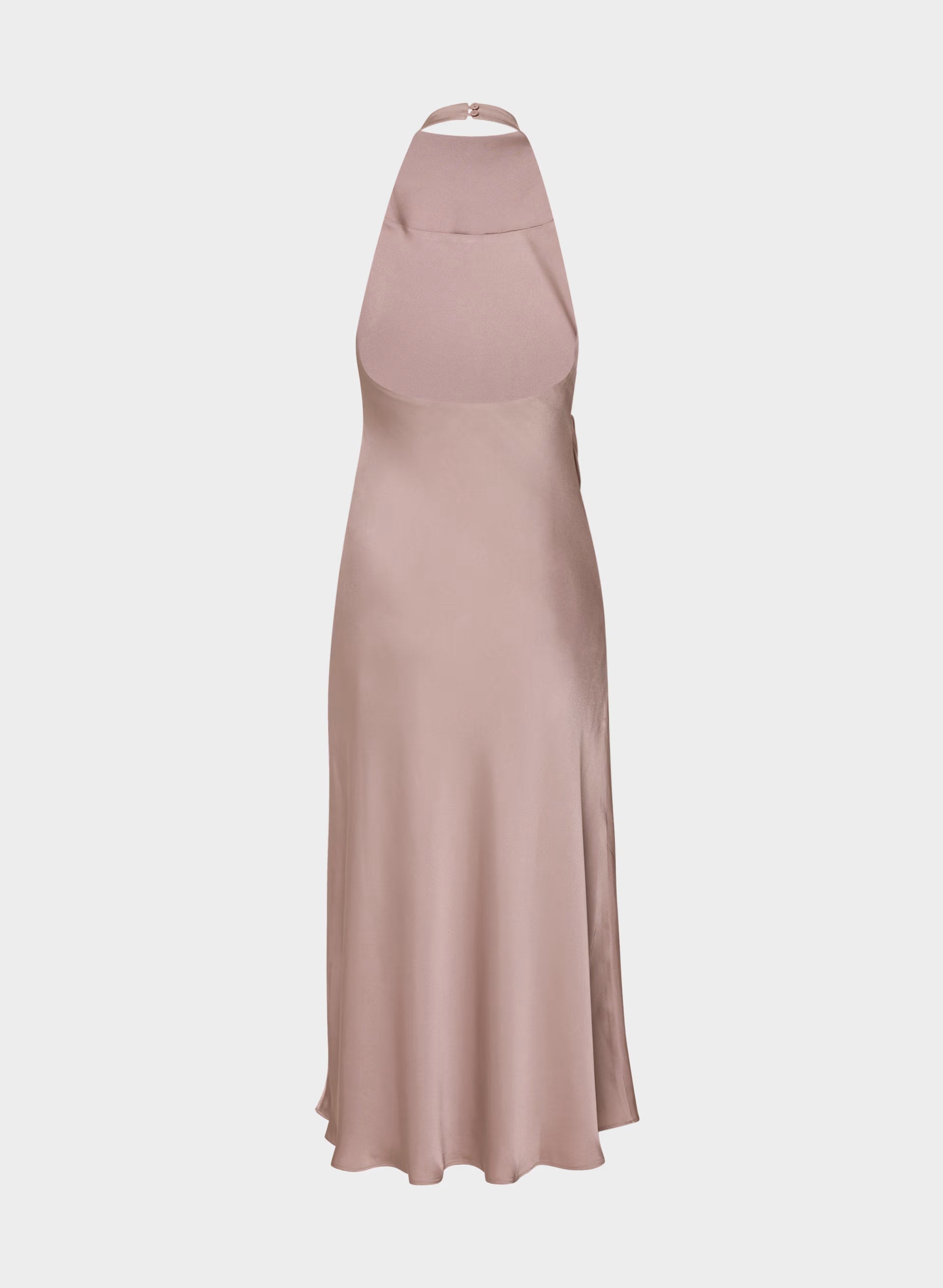 Audience Satin Maxi Halter Dress - DUSTY MAUVE