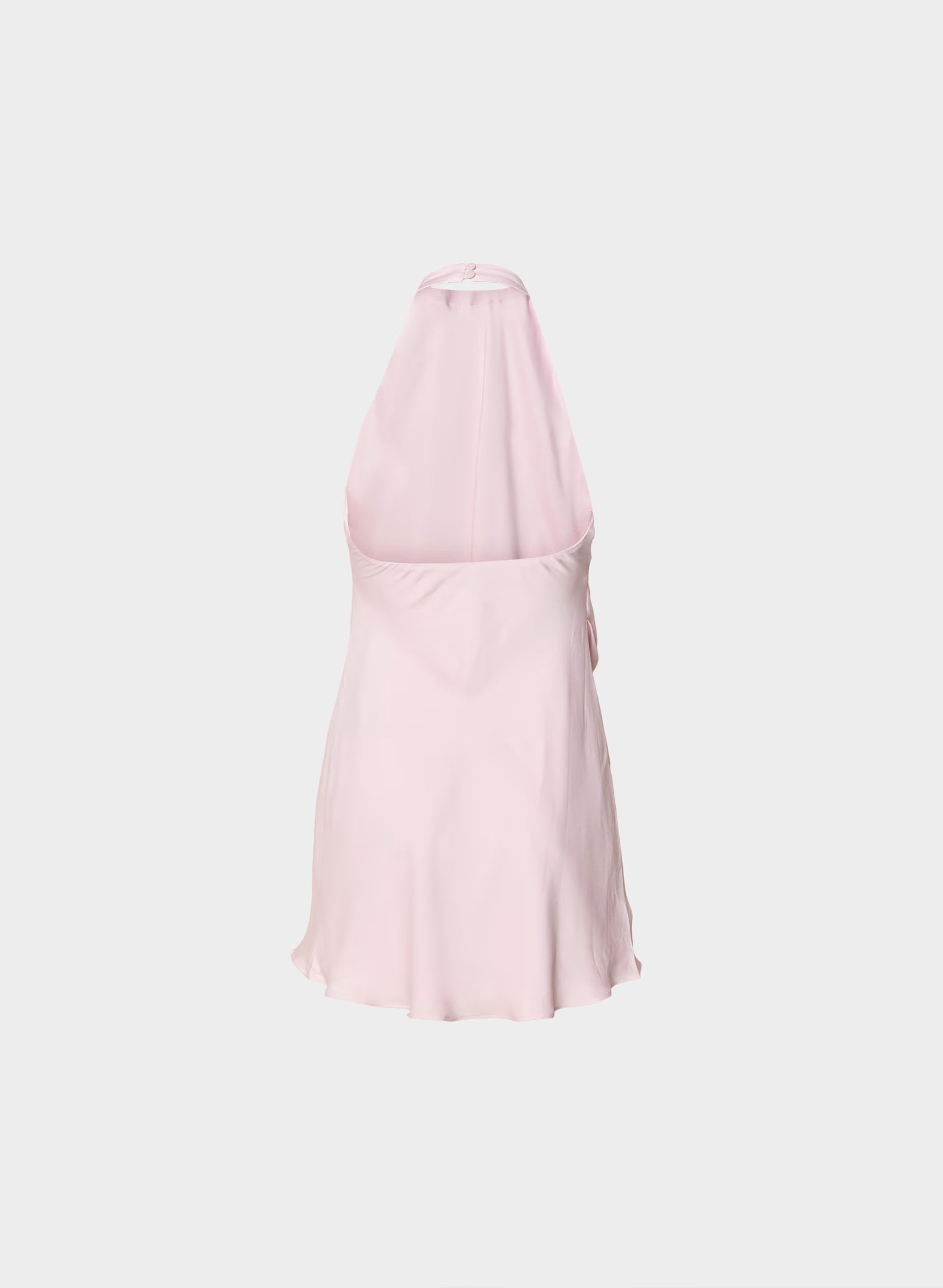 Audience Satin Mini Halter Dress - SUGARPLUM LILAC
