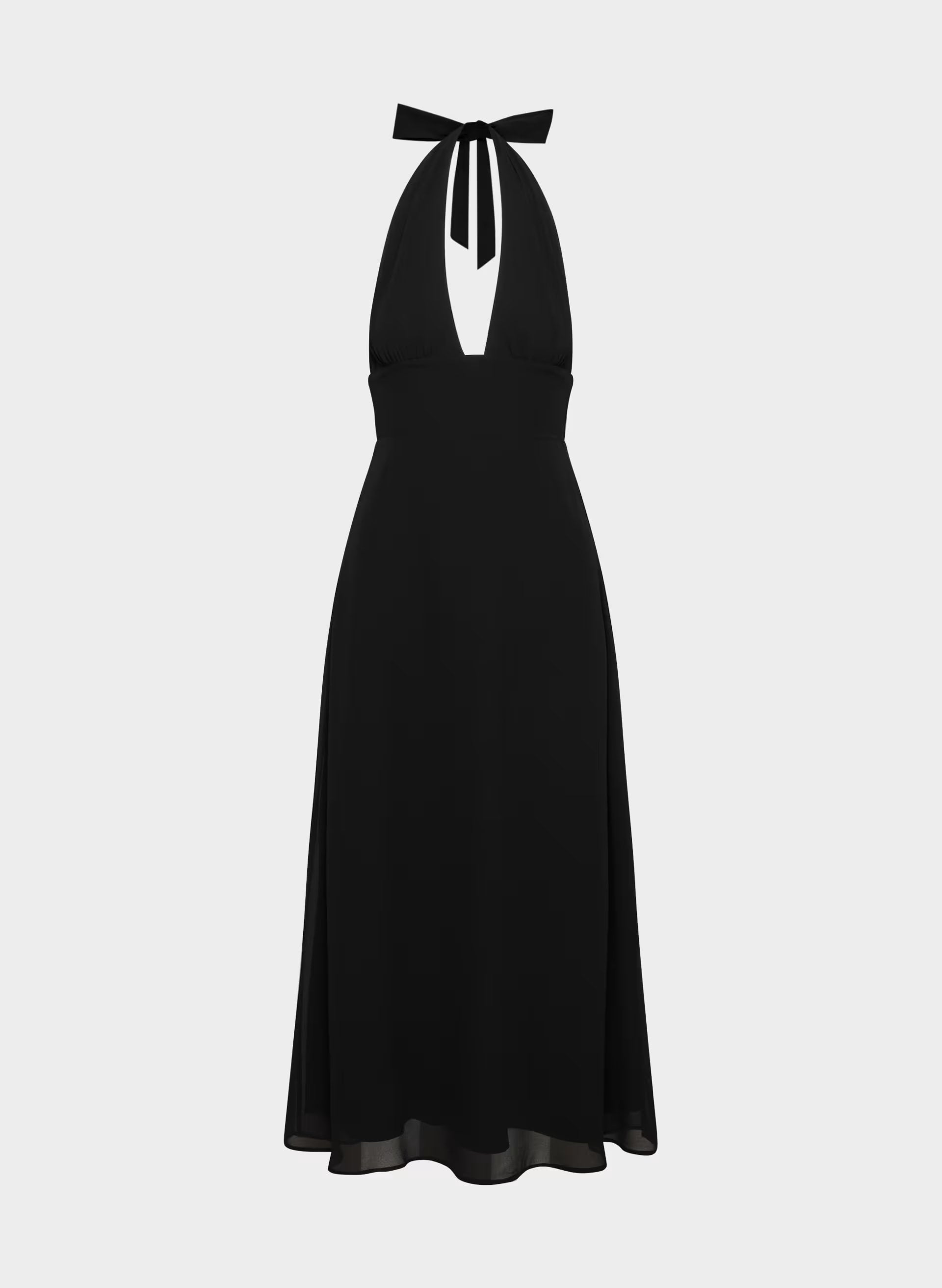 Orchardine Halter Dress - BLACK