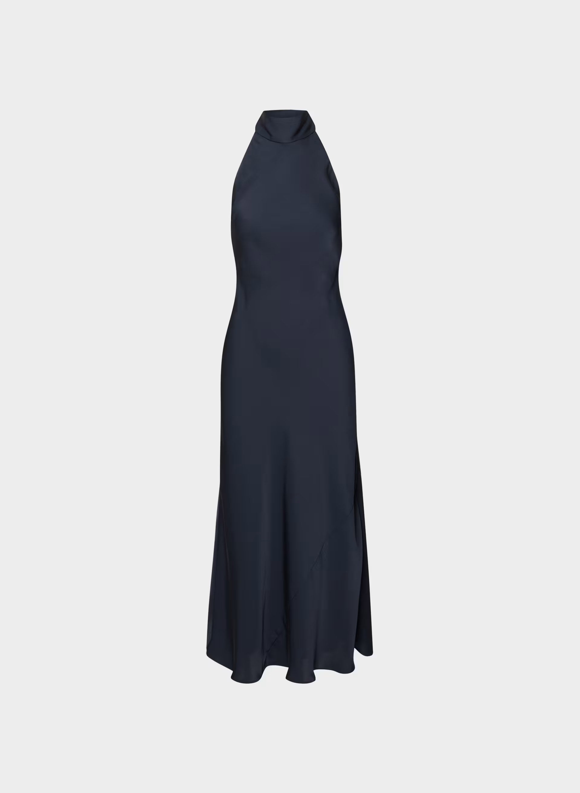 Tidal Satin Halter Dress - ADMIRAL