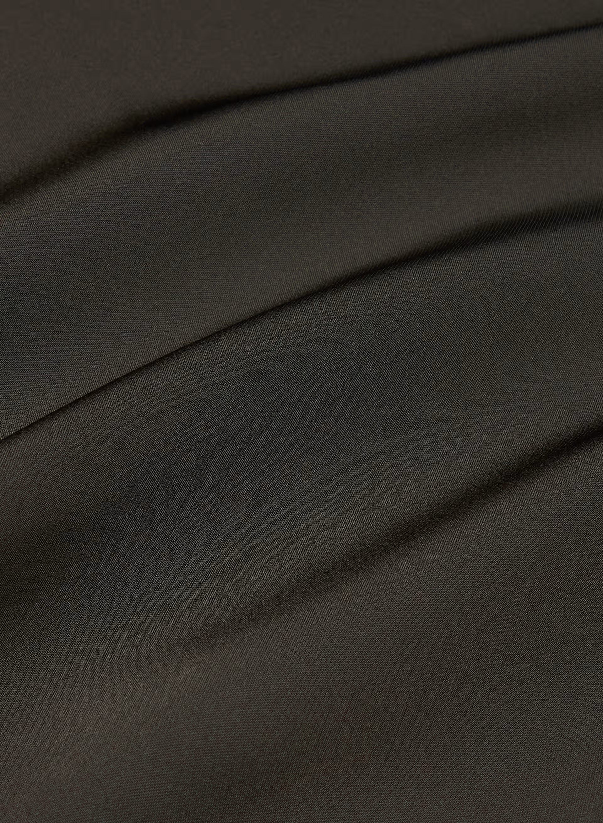 Tidal Satin Halter Dress - CACAO NIB BROWN