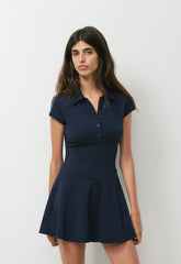 Zooey Polo Dress - ADMIRAL NAVY