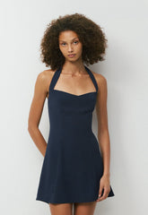 Winnie Halter Dress - ADMIRAL NAVY