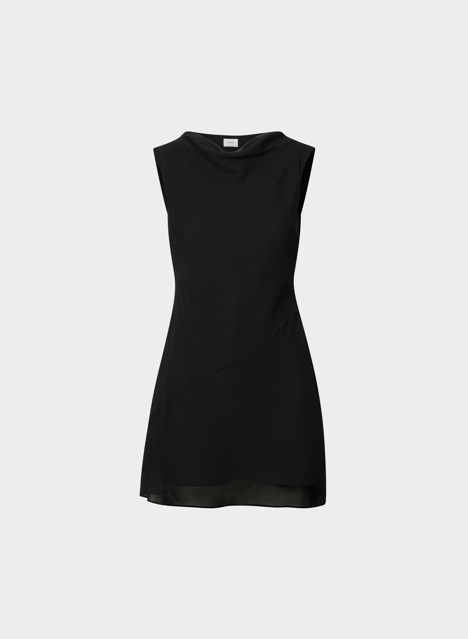 Scone Silk Dress - BLACK