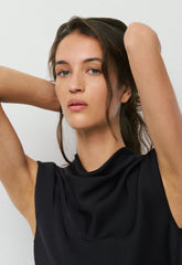 Playbook Satin Dress - BLACK