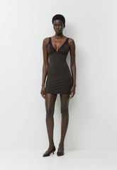 Original Contour Hour Dress - CACAO NIB BRWN/BLACK