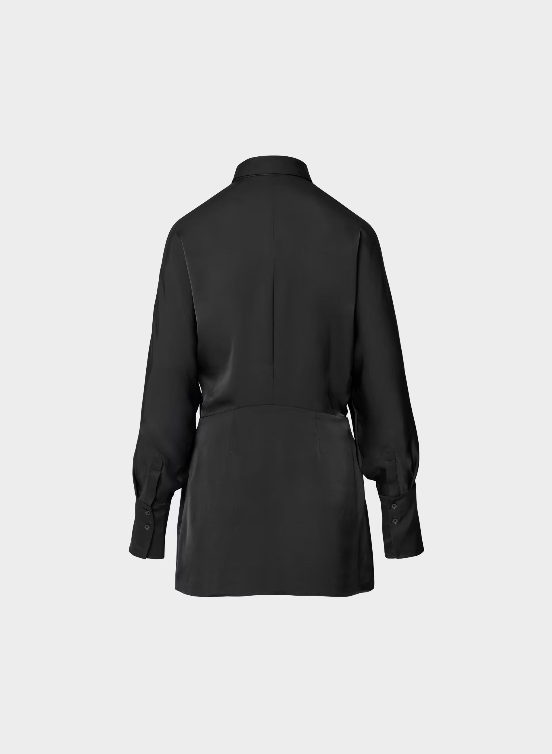 Parlour Satin Dress - BLACK