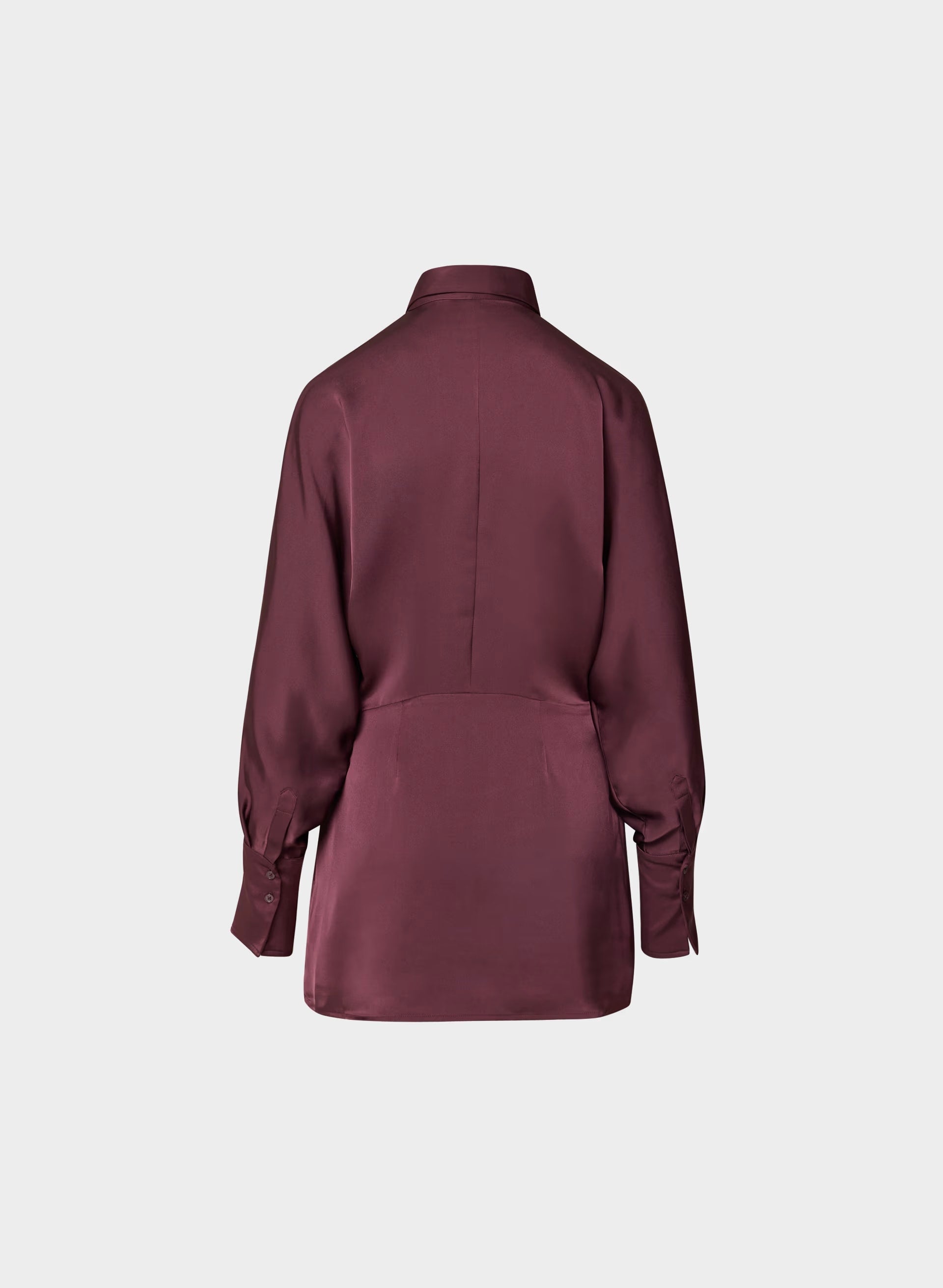 Parlour Satin Dress - GALA PLUM
