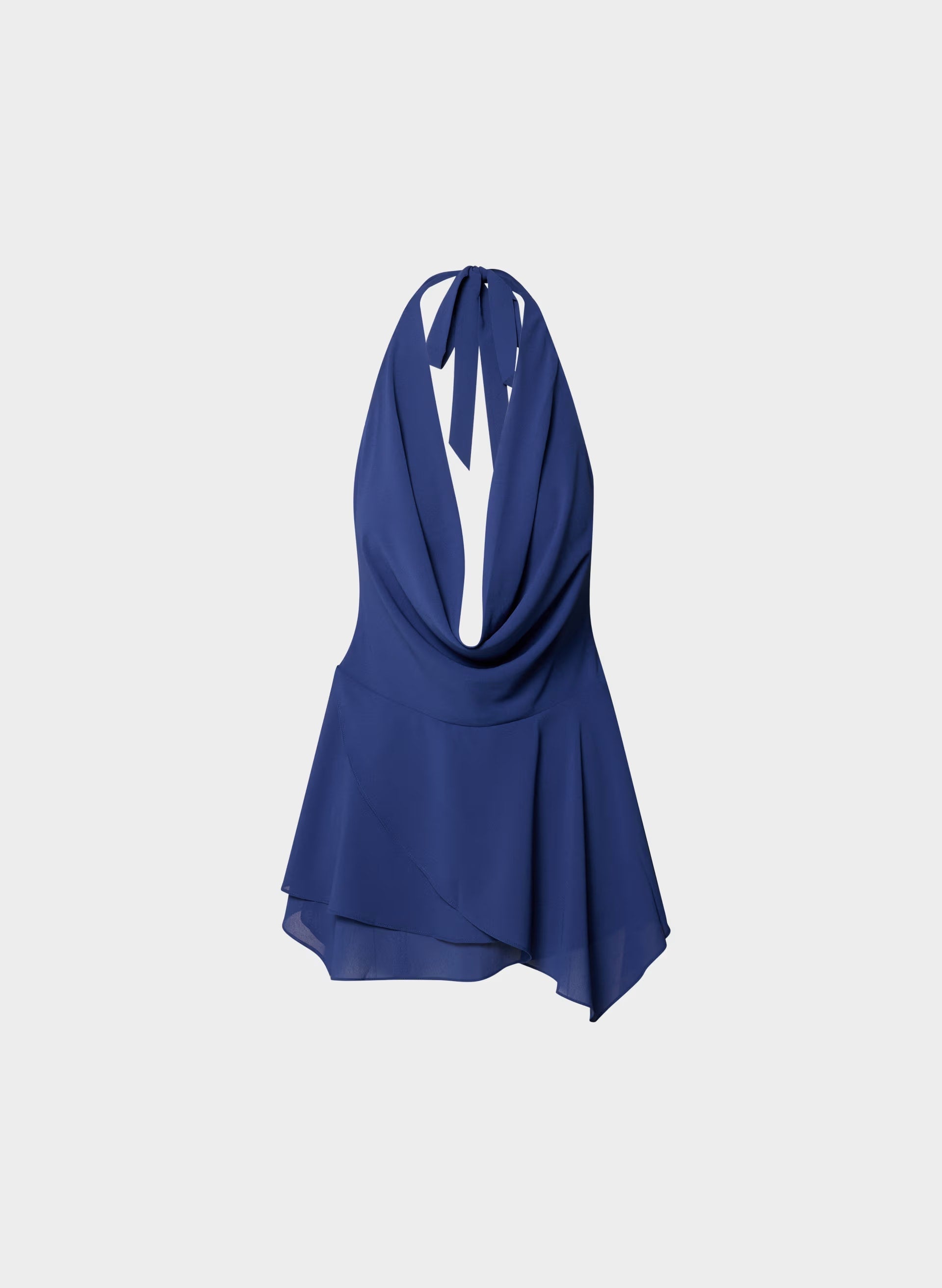 Backstage Halter Dress - BYRON BLUE