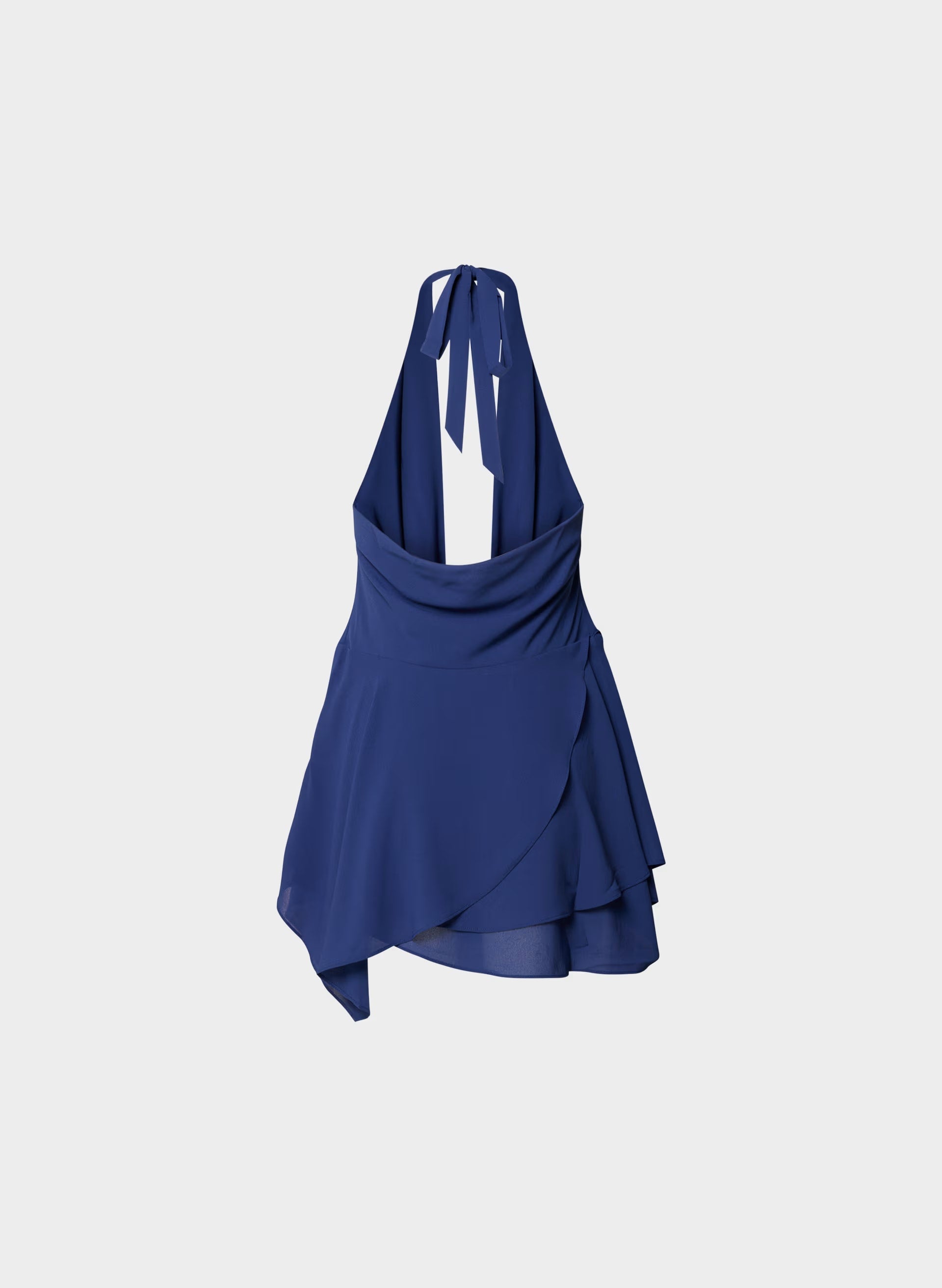 Backstage Halter Dress - BYRON BLUE