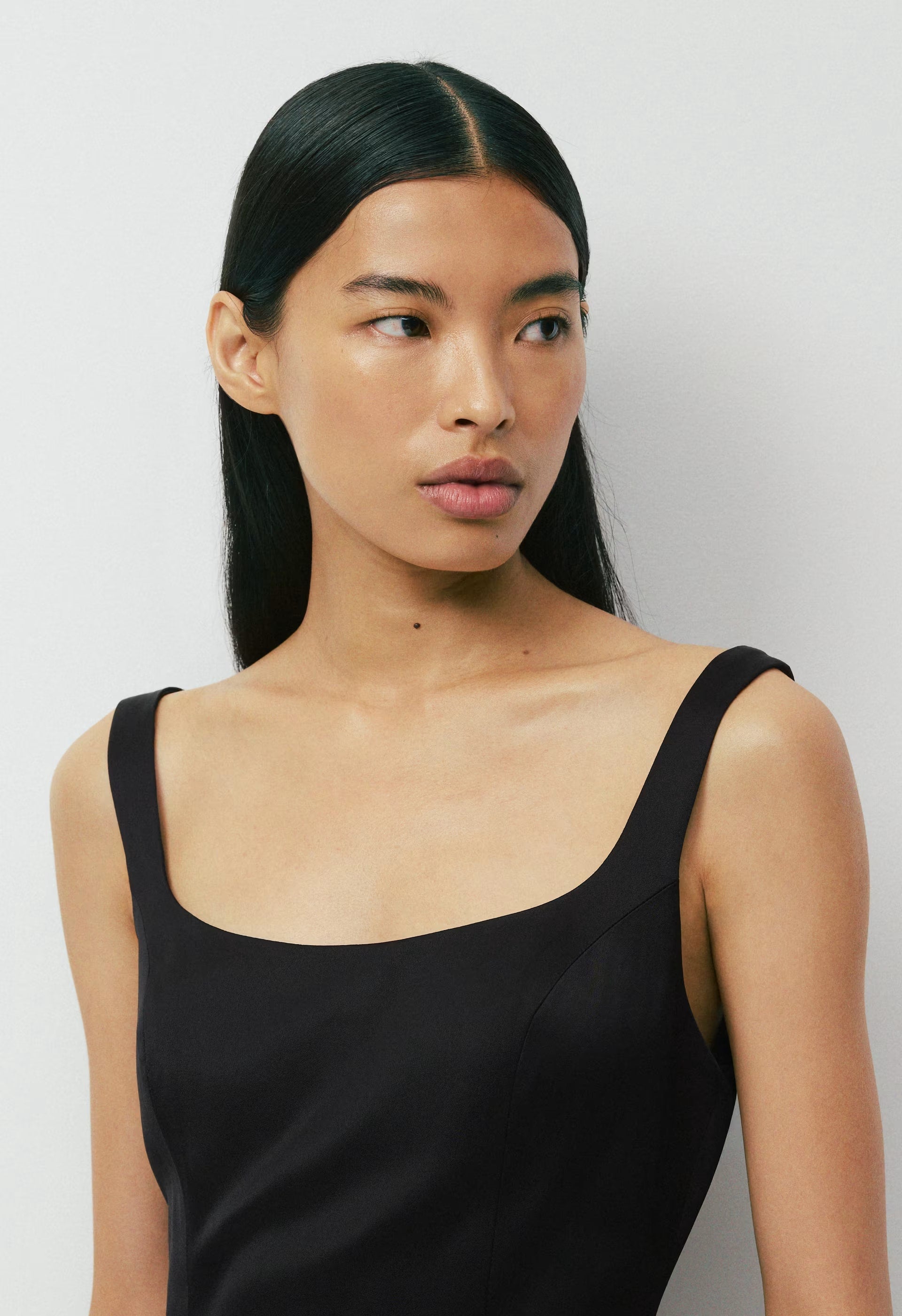 Headliner Satin Dress - BLACK