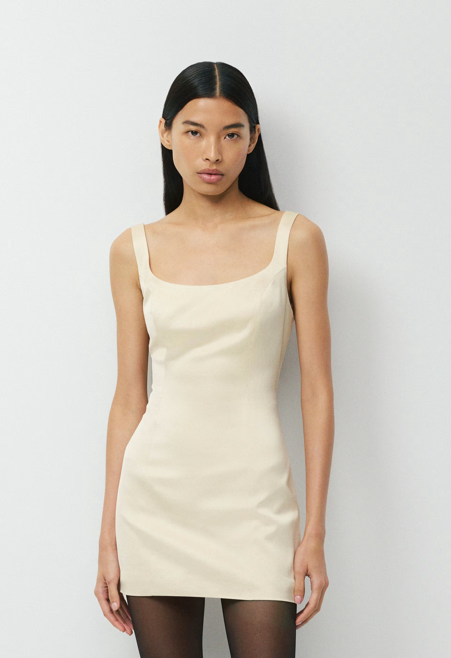 Headliner Satin Dress - SEASIDE CREAM