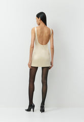 Headliner Satin Dress - SEASIDE CREAM