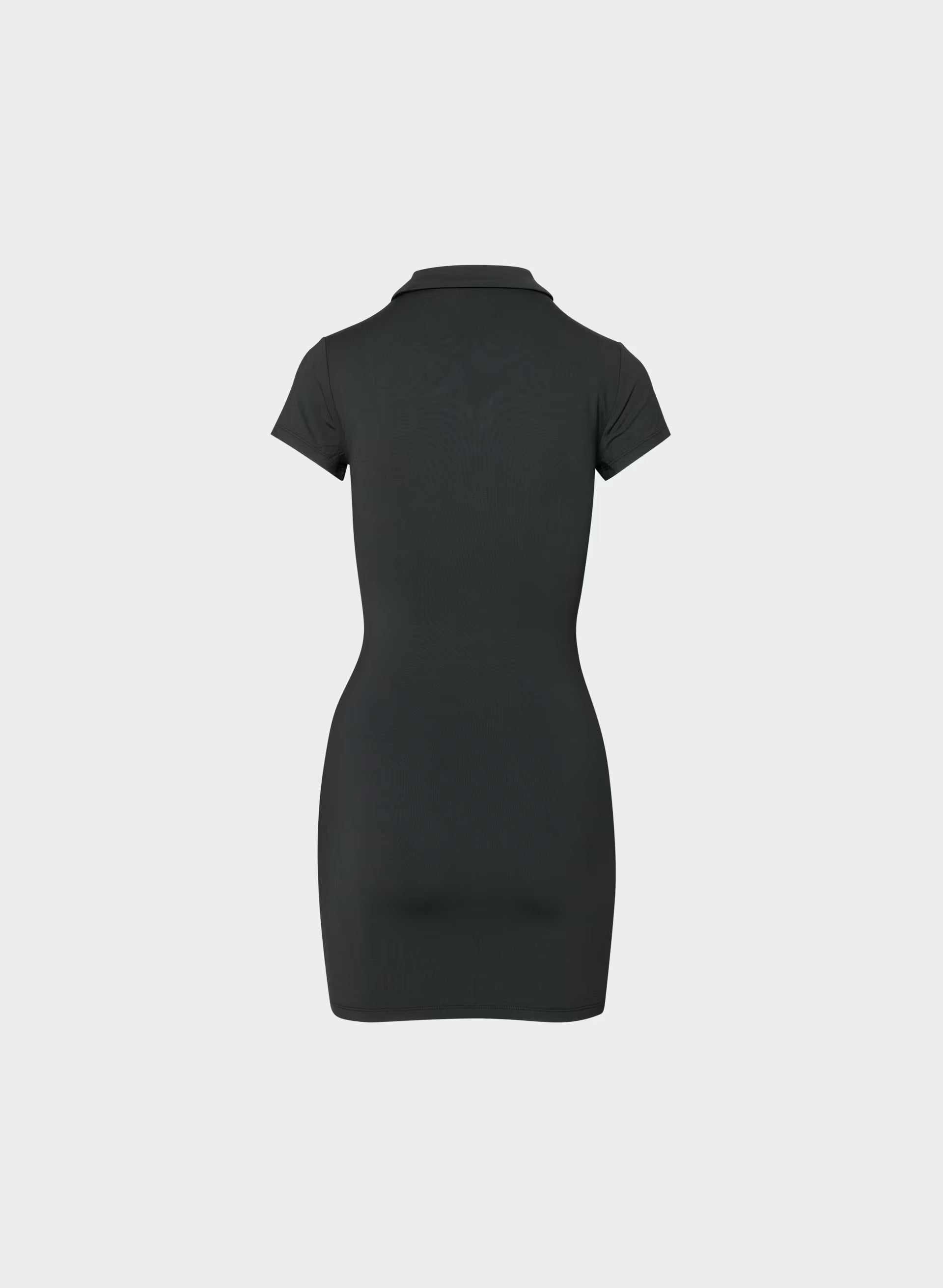Original Contour Flyer Mini Polo Dress - BLACK