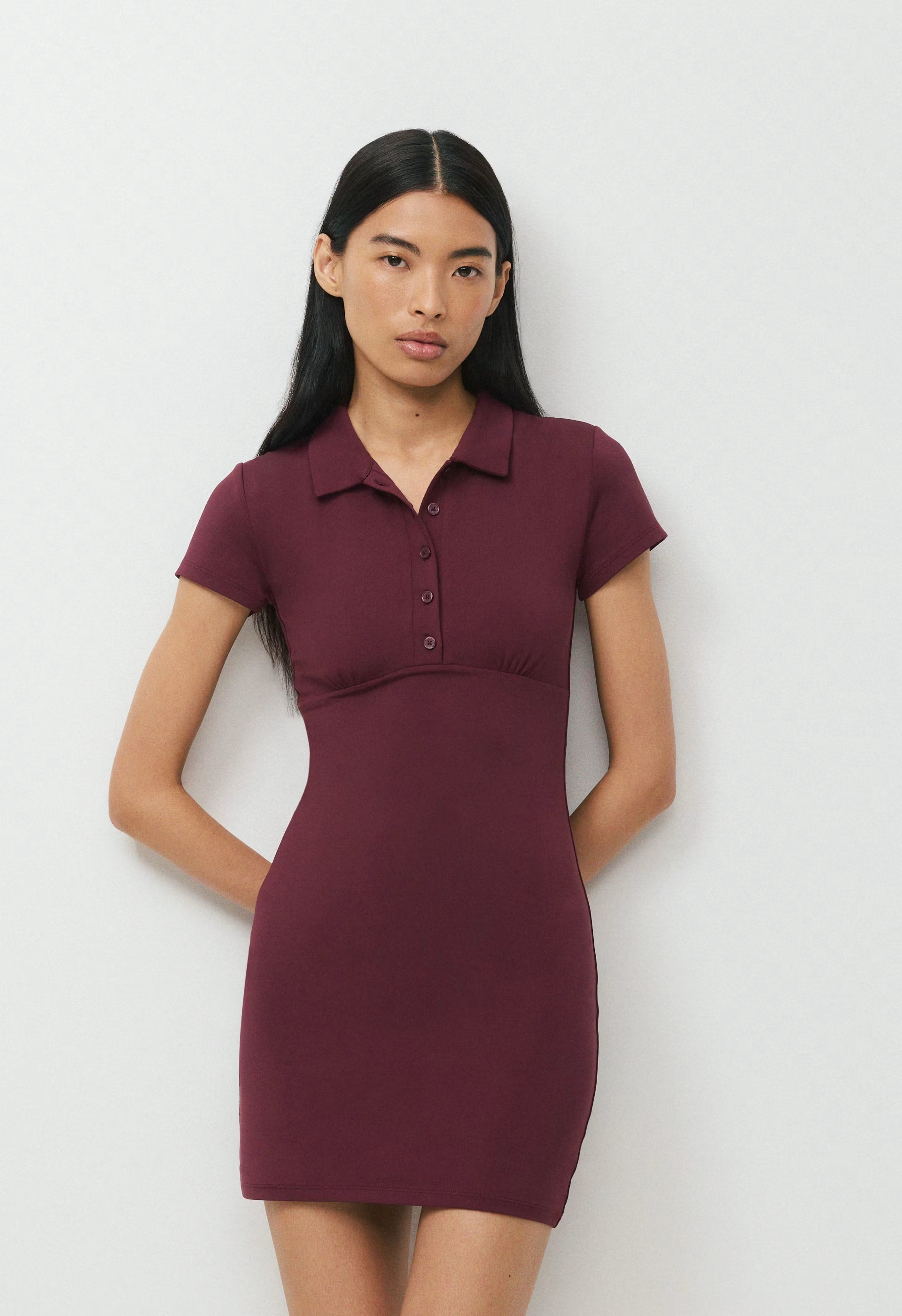 Original Contour Flyer Mini Polo Dress - GALA PLUM