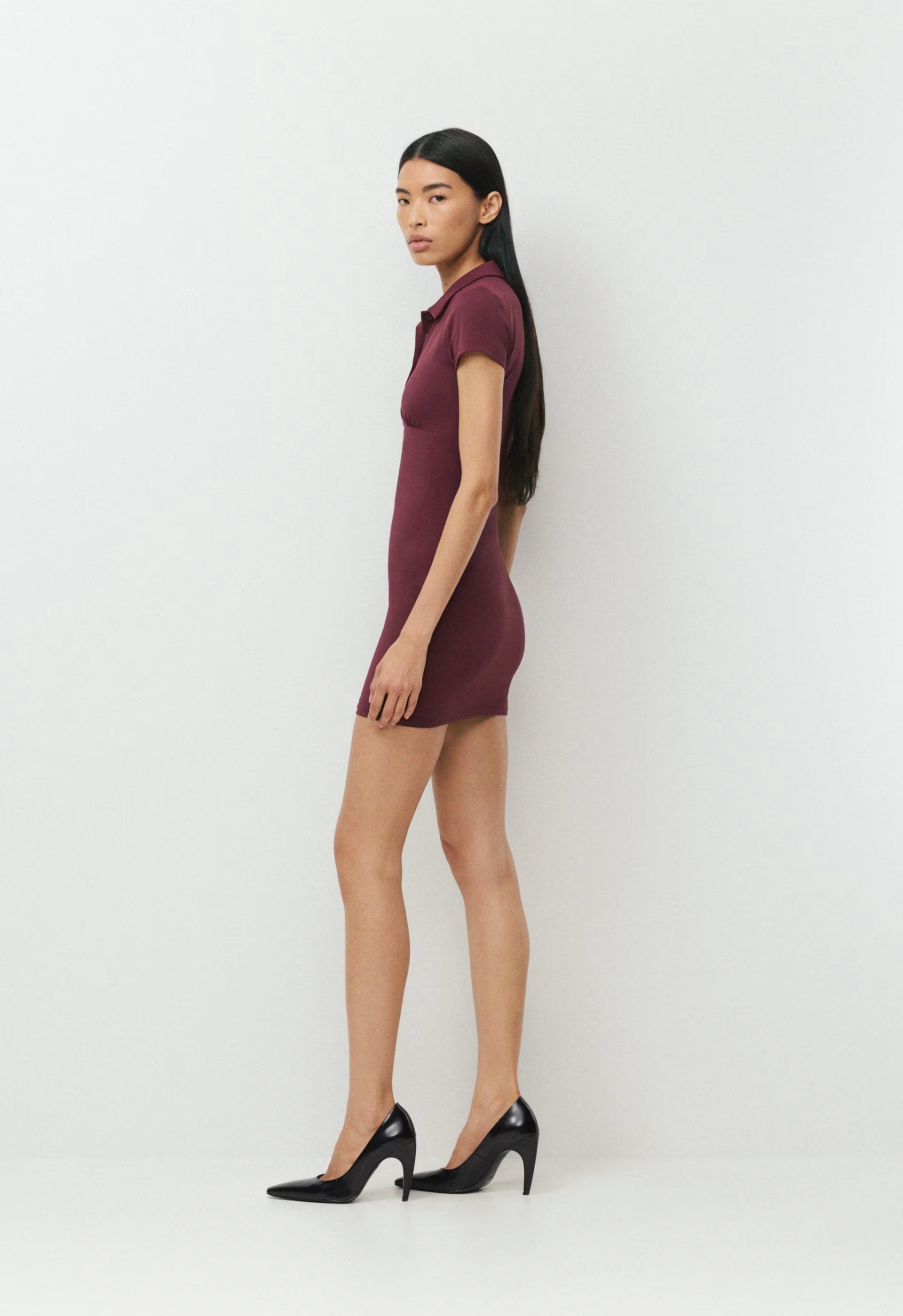 Original Contour Flyer Mini Polo Dress - GALA PLUM