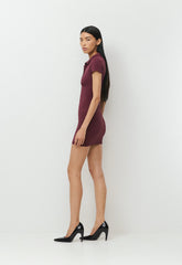 Original Contour Flyer Mini Polo Dress - GALA PLUM