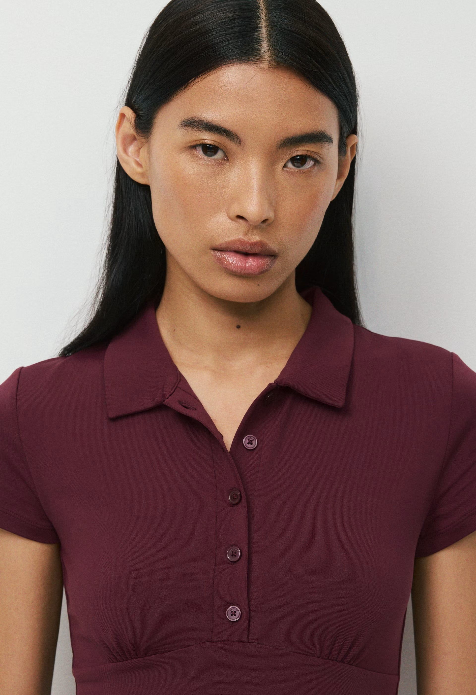 Original Contour Flyer Mini Polo Dress - GALA PLUM