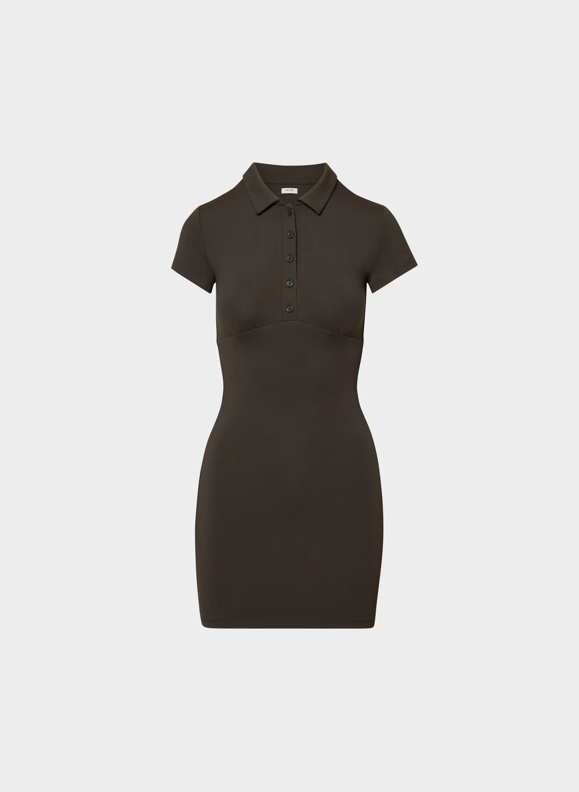 Original Contour Flyer Mini Polo Dress - CACAO NIB BROWN