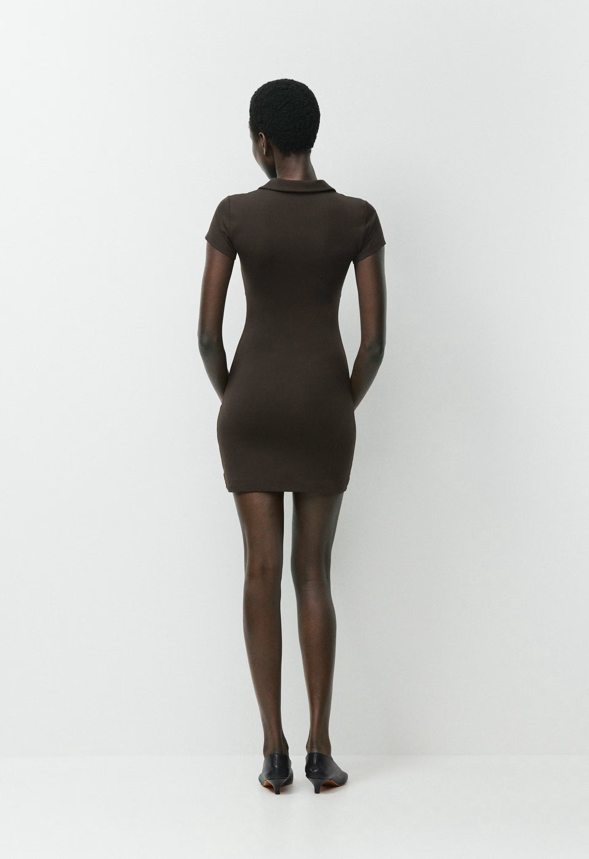 Original Contour Flyer Mini Polo Dress - CACAO NIB BROWN
