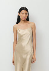 Charter Silk Dress - MARCONA BEIGE