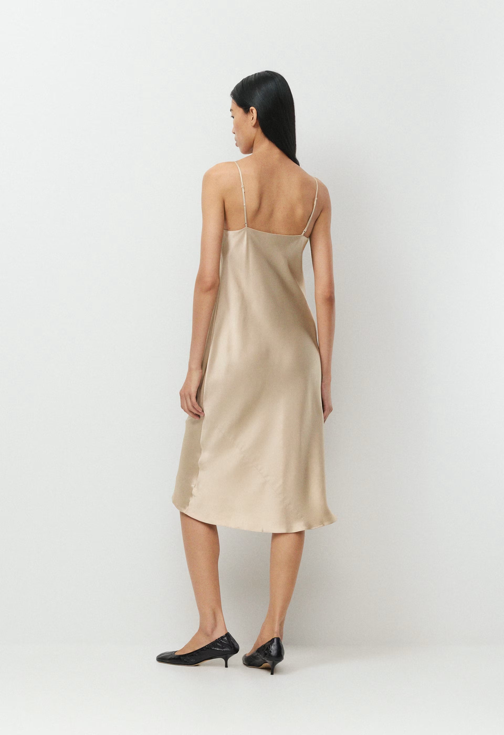Charter Silk Dress - MARCONA BEIGE