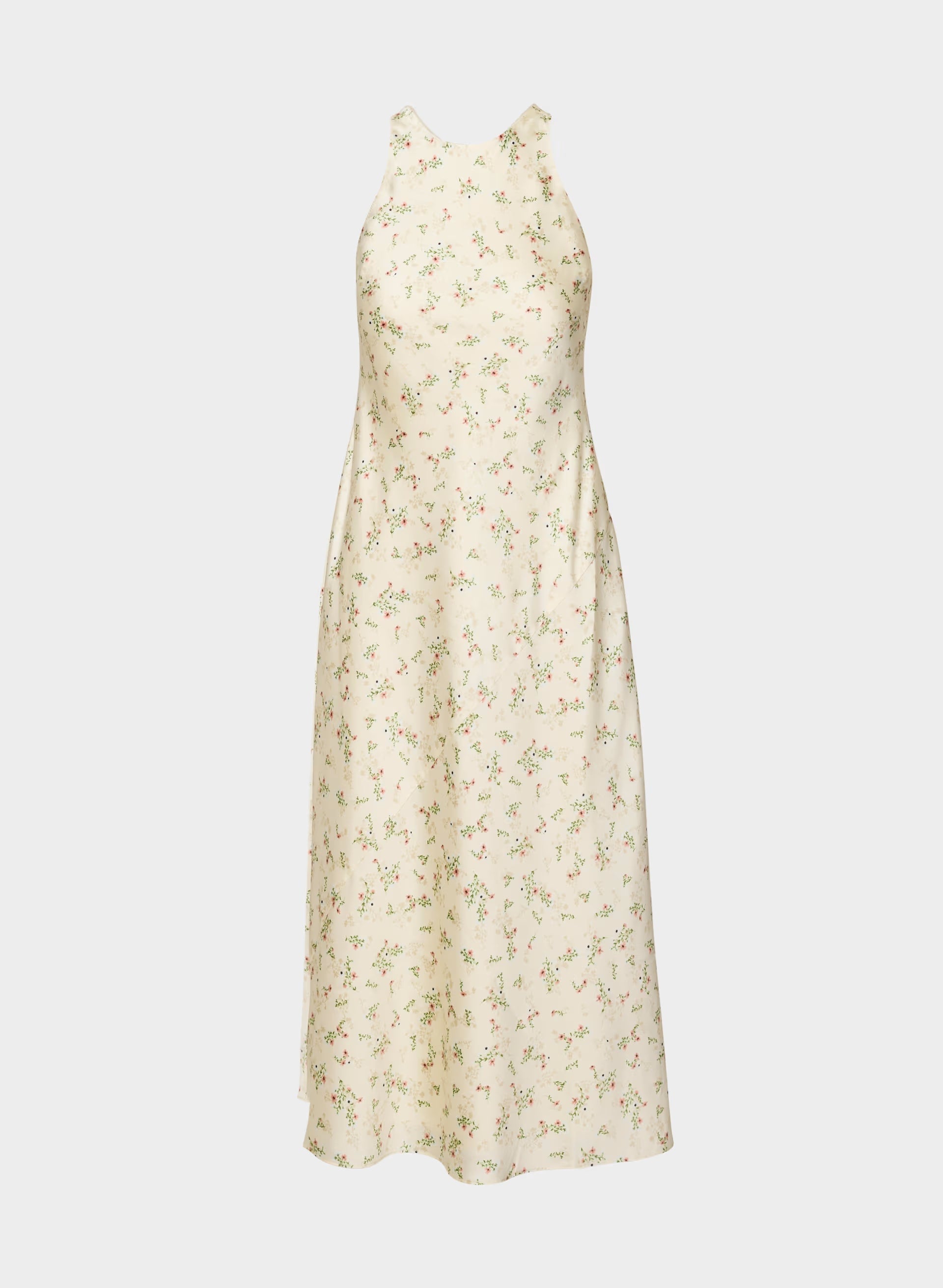Windswept Satin Dress - SSD CRM/PNK