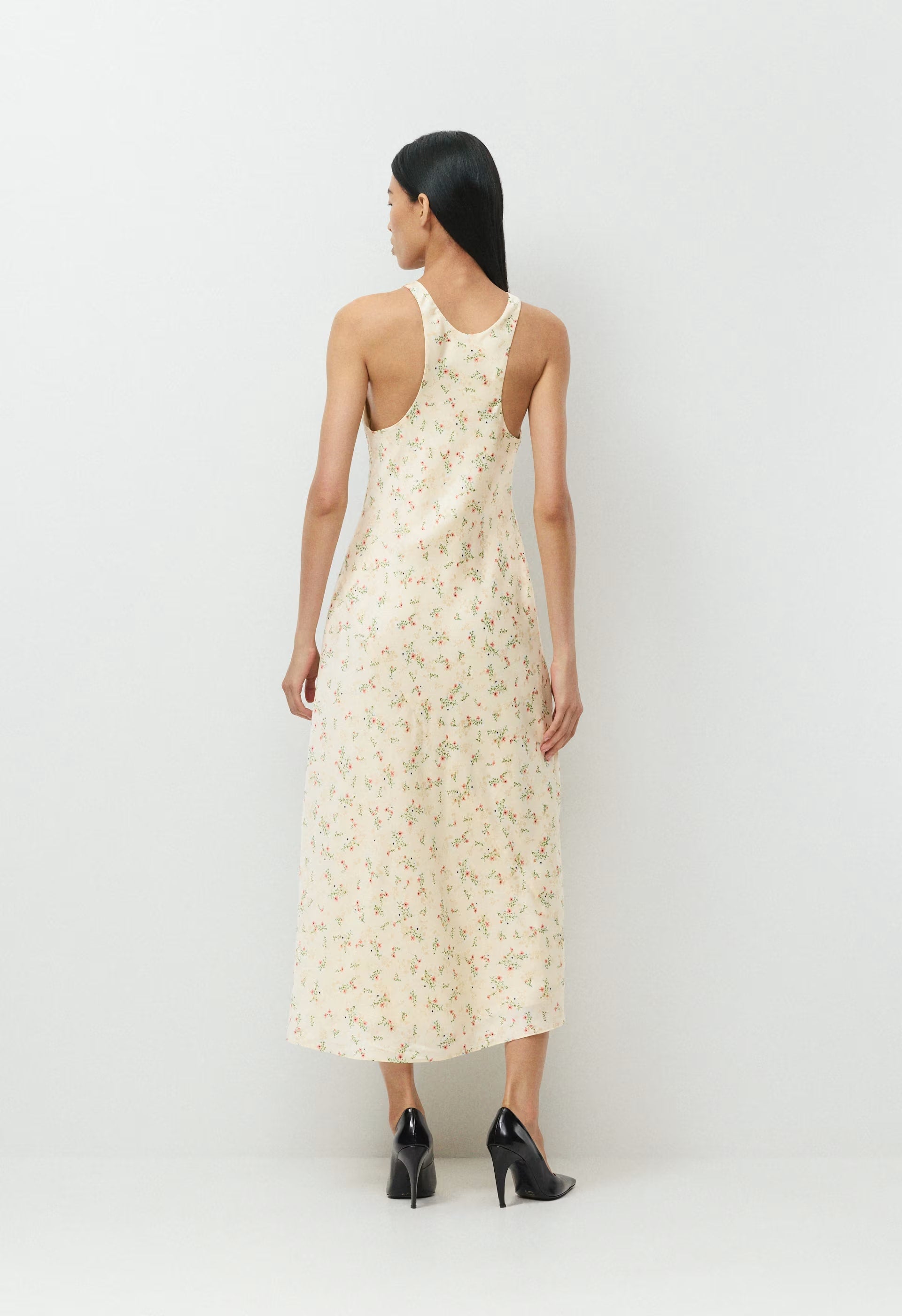 Windswept Satin Dress - SSD CRM/PNK