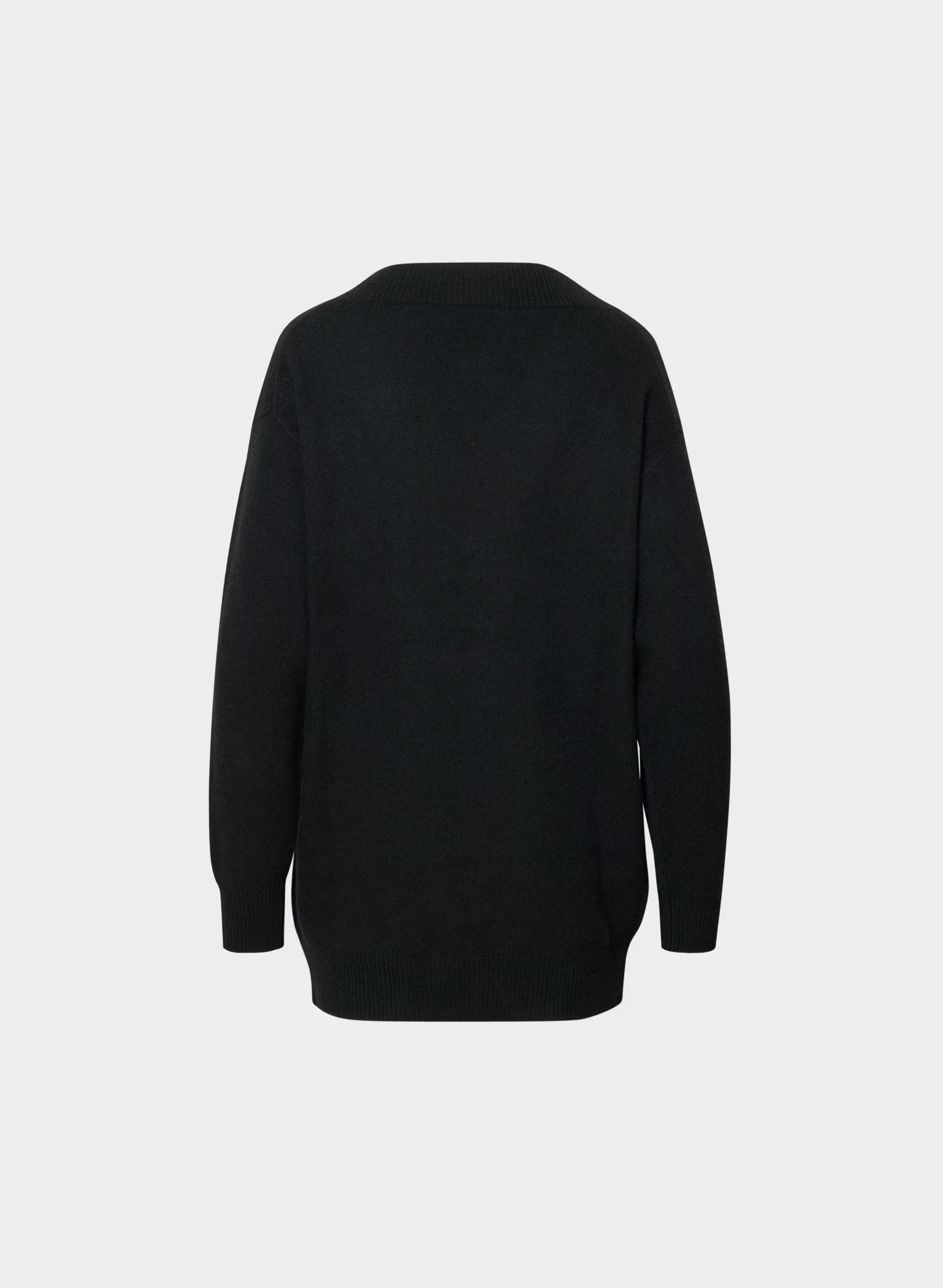 Essential Wool Cashmere Library Dress - BLACK