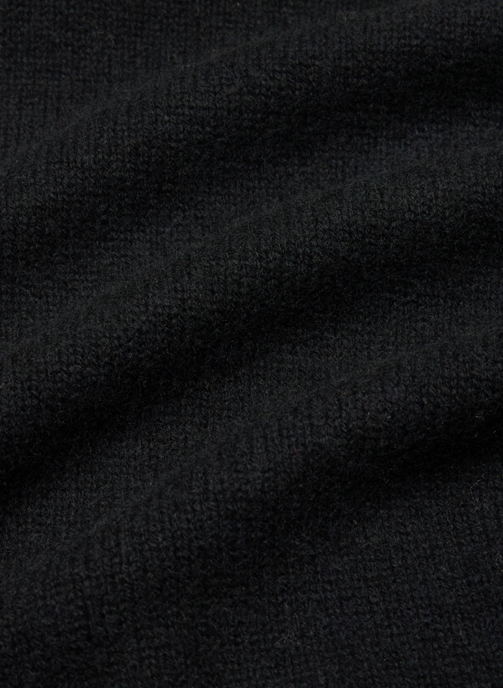 Essential Wool Cashmere Library Dress - BLACK