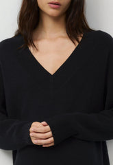 Essential Wool Cashmere Library Dress - BLACK