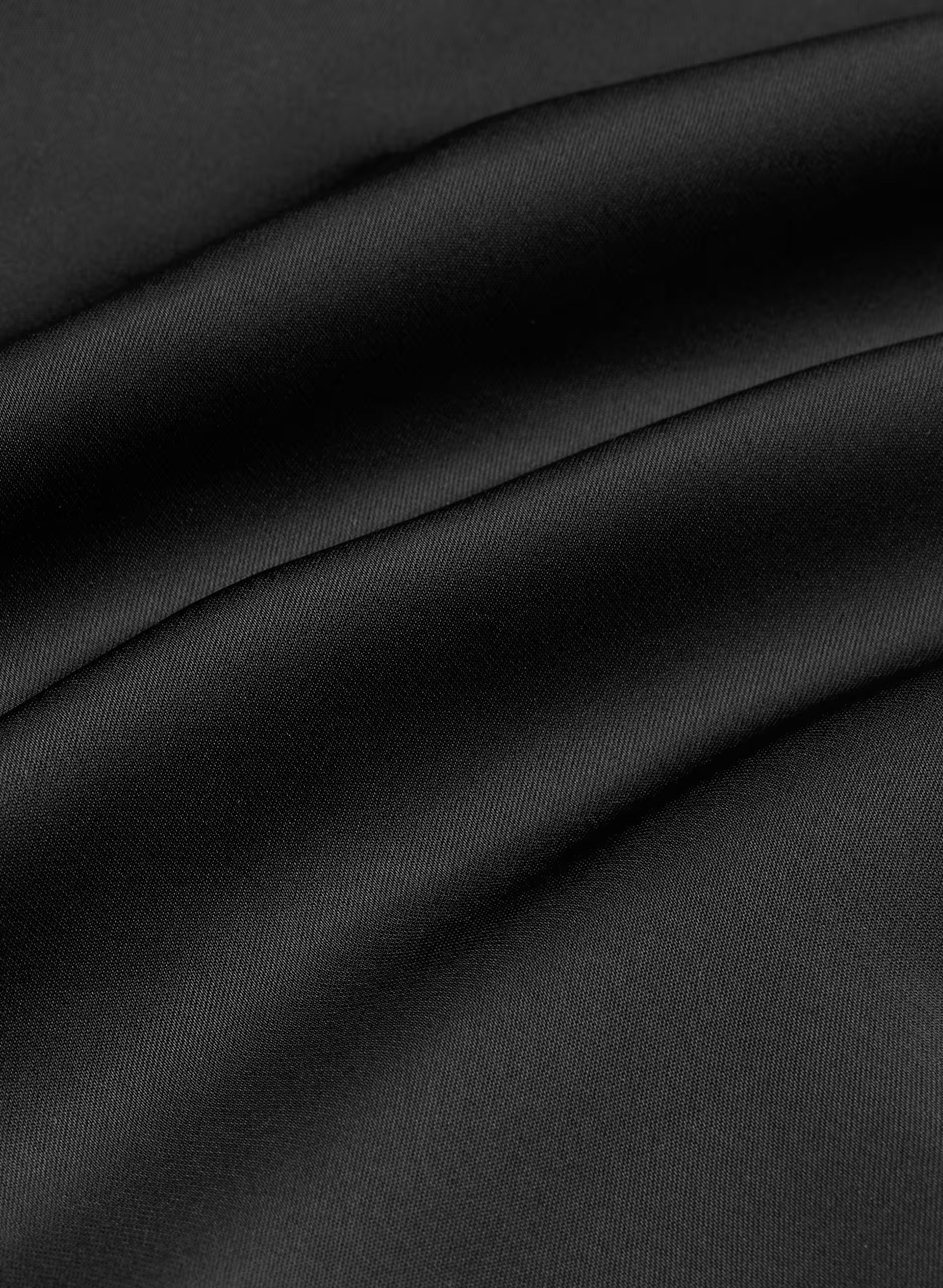 Delilah Satin Dress - BLACK