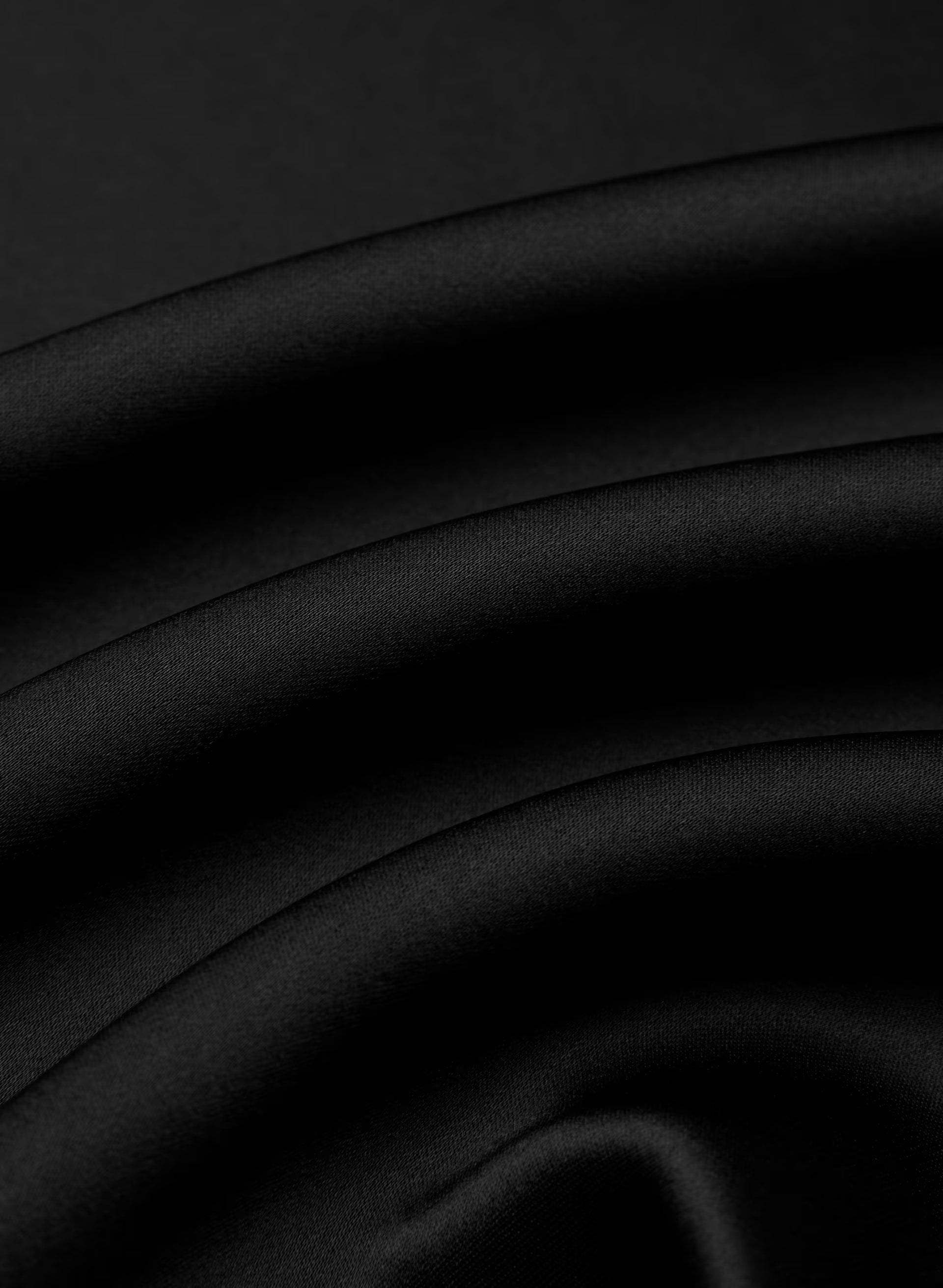 Madeleine Satin Dress - BLACK