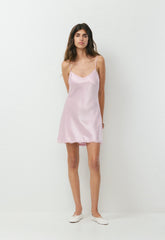 Madeleine Satin Dress - MAGNOLIA
