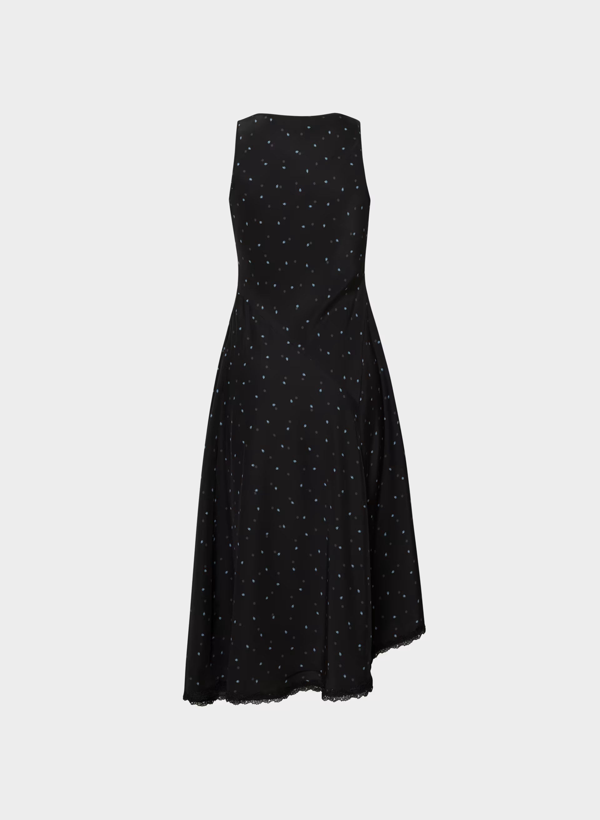 Lane Silk Dress - BLK/BLU MIRAGE
