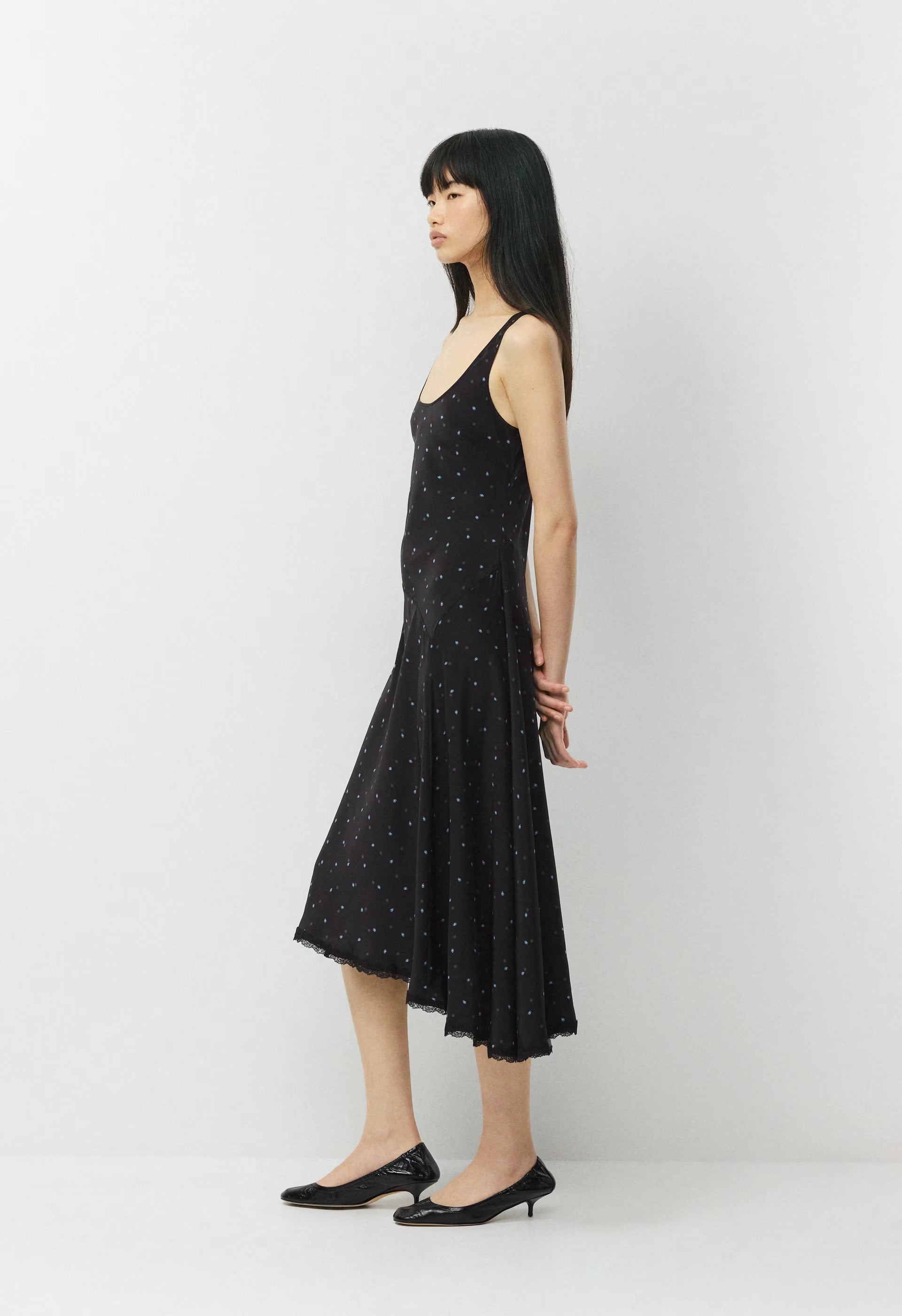 Lane Silk Dress - BLK/BLU MIRAGE