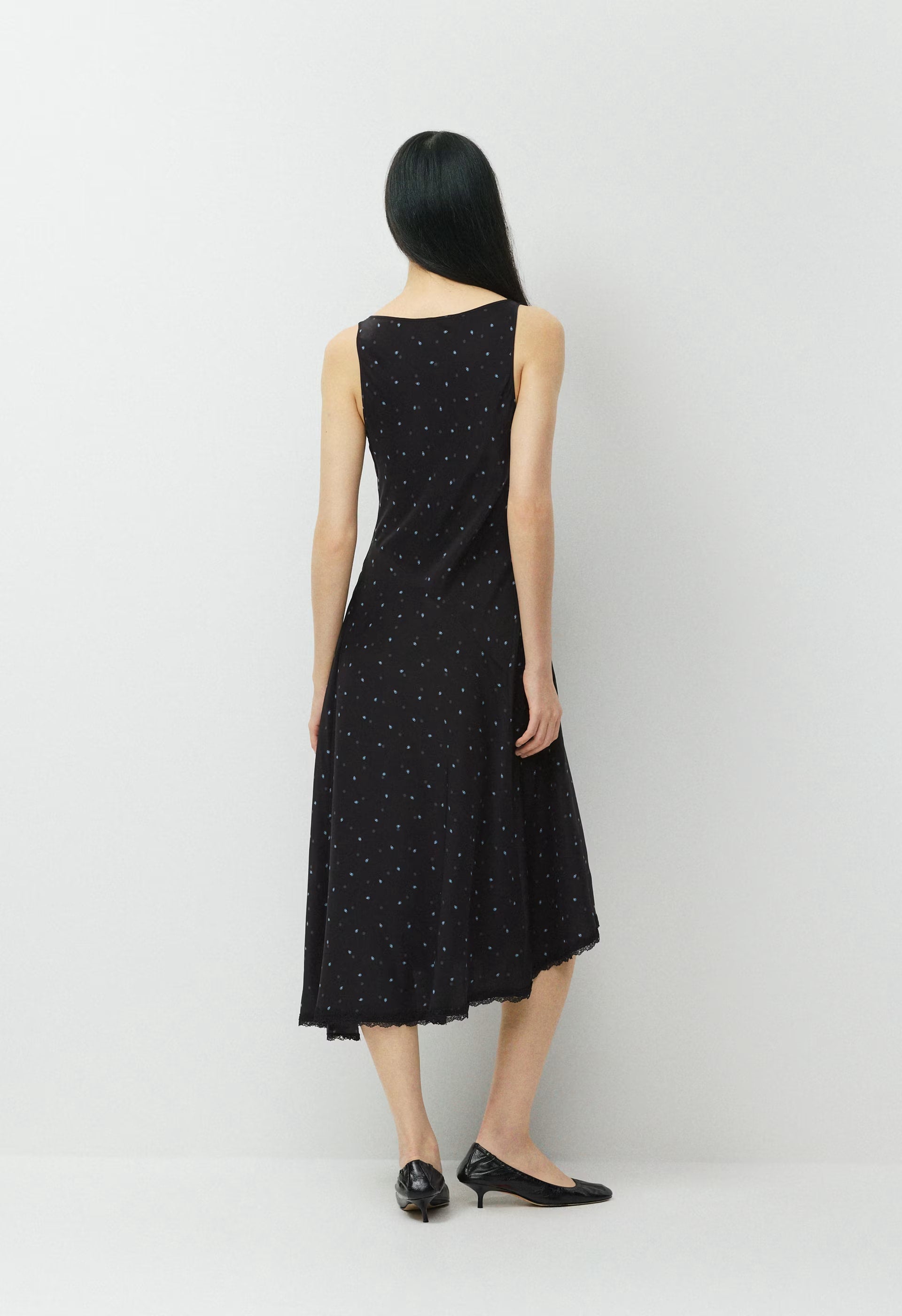 Lane Silk Dress - BLK/BLU MIRAGE
