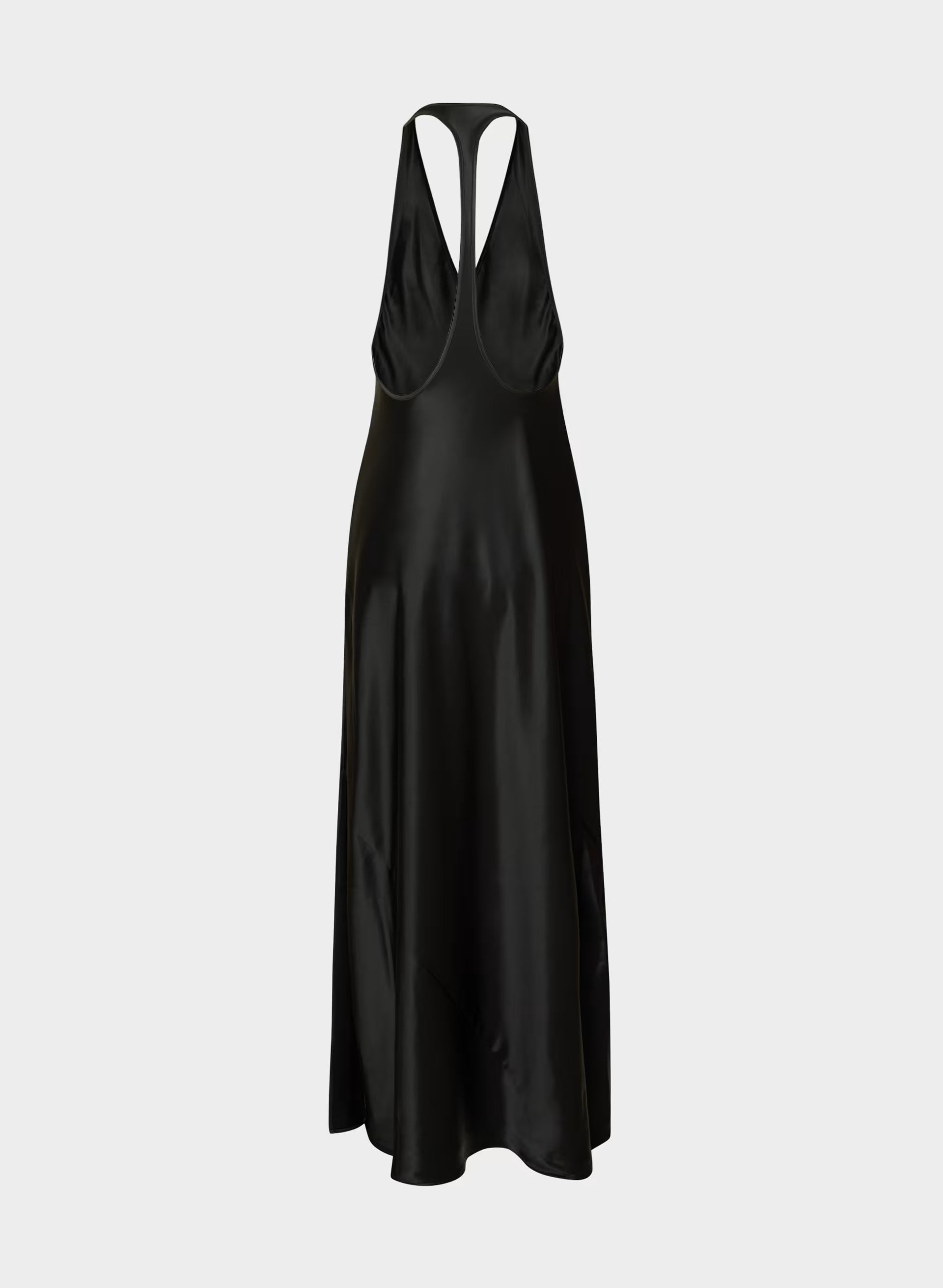 Spotlight Satin Dress - BLACK