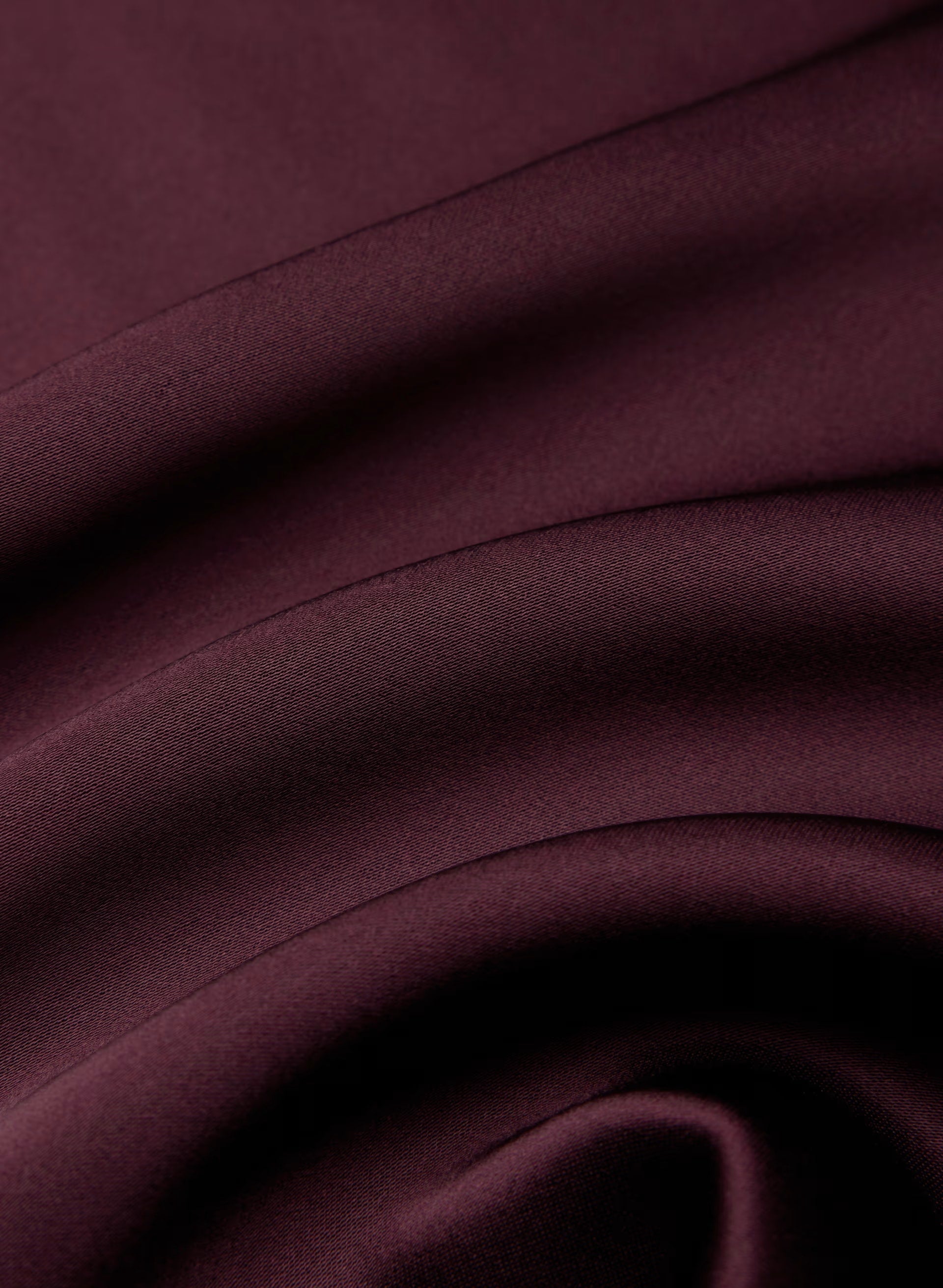 Matinee Satin Dress - GALA PLUM
