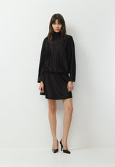 Purview Satin Dress - BLACK
