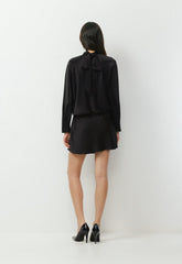Purview Satin Dress - BLACK