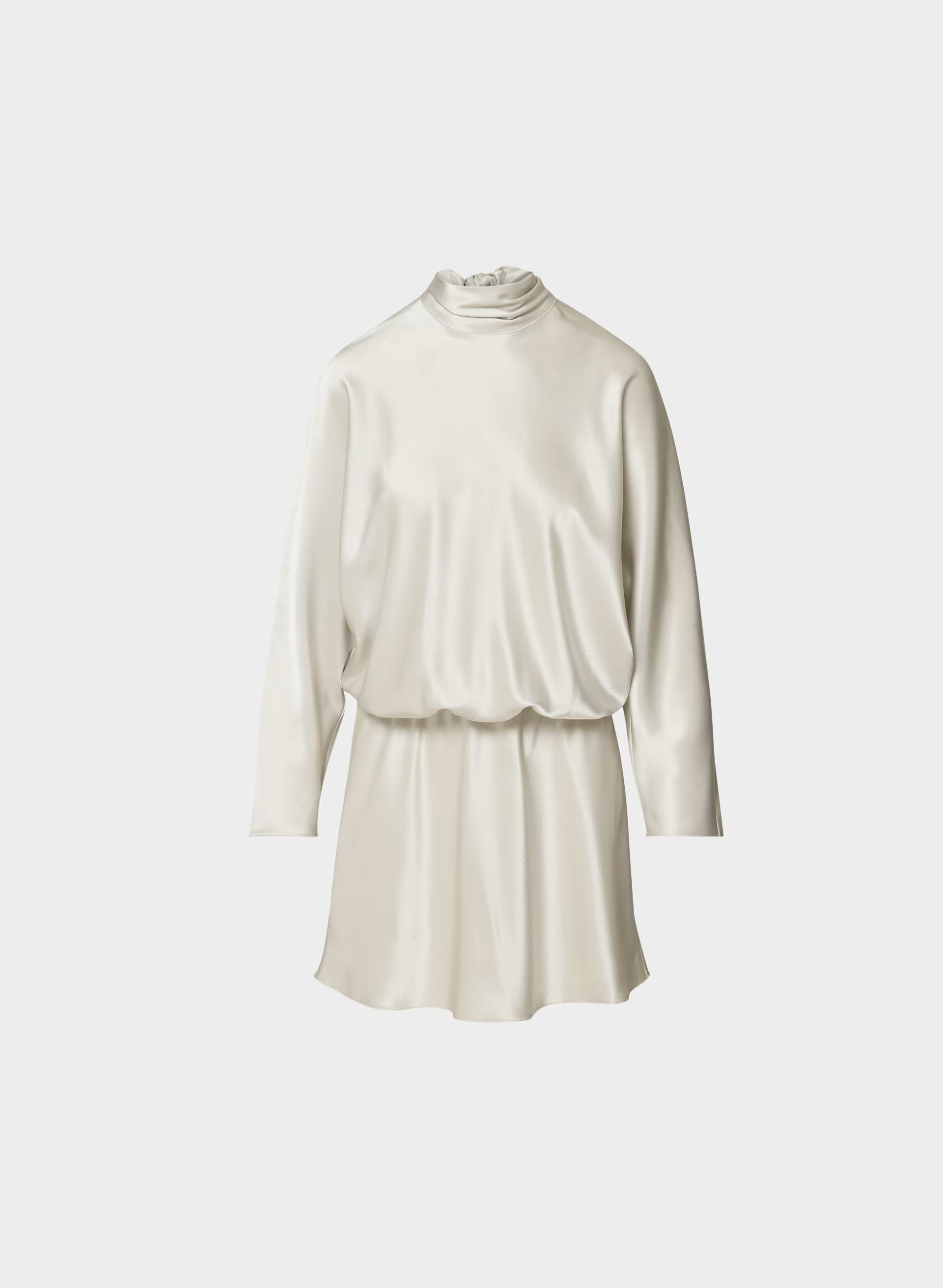 Purview Satin Dress - MATTE PEARL
